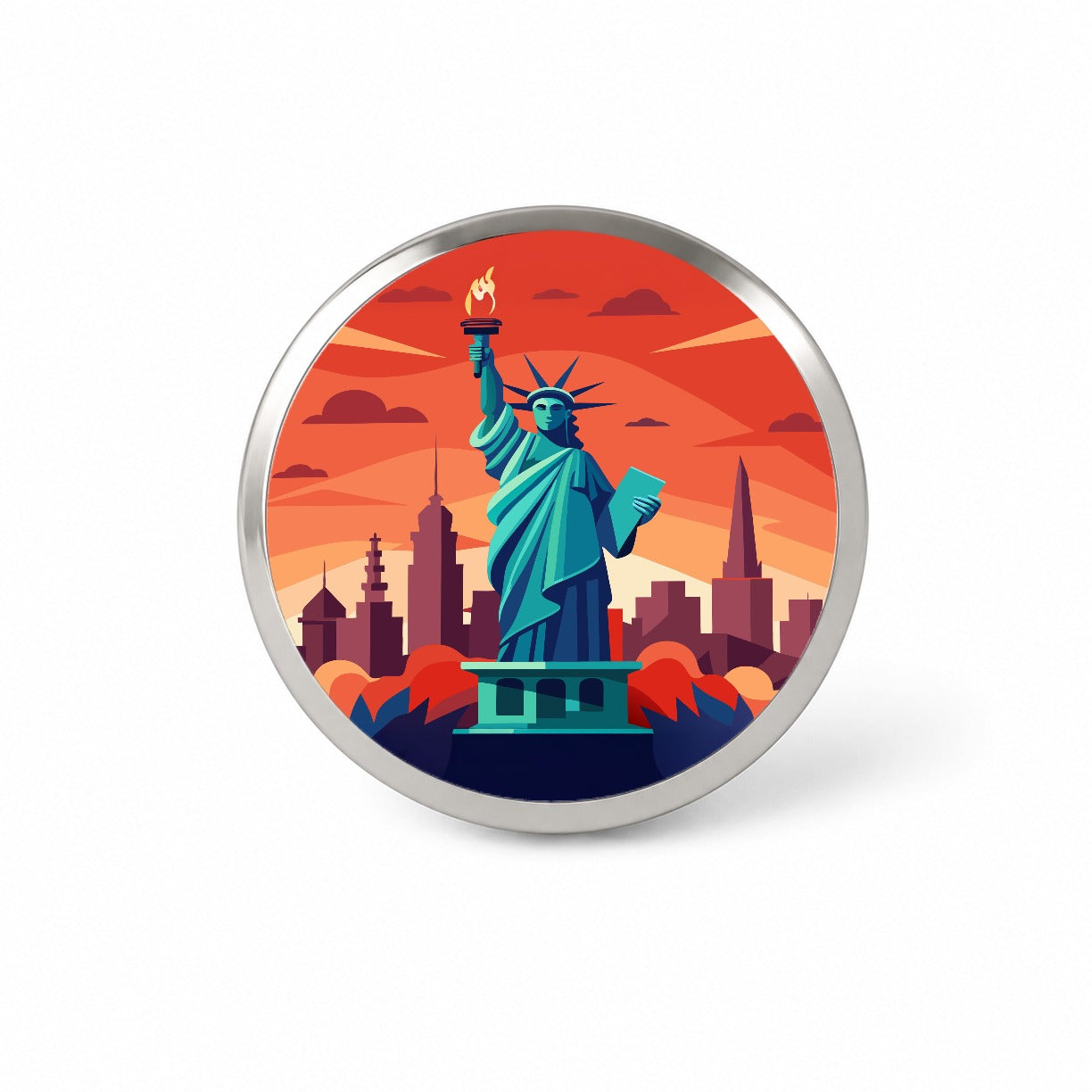Statue of Liberty Novelty Hat Backpack Lapel Pin