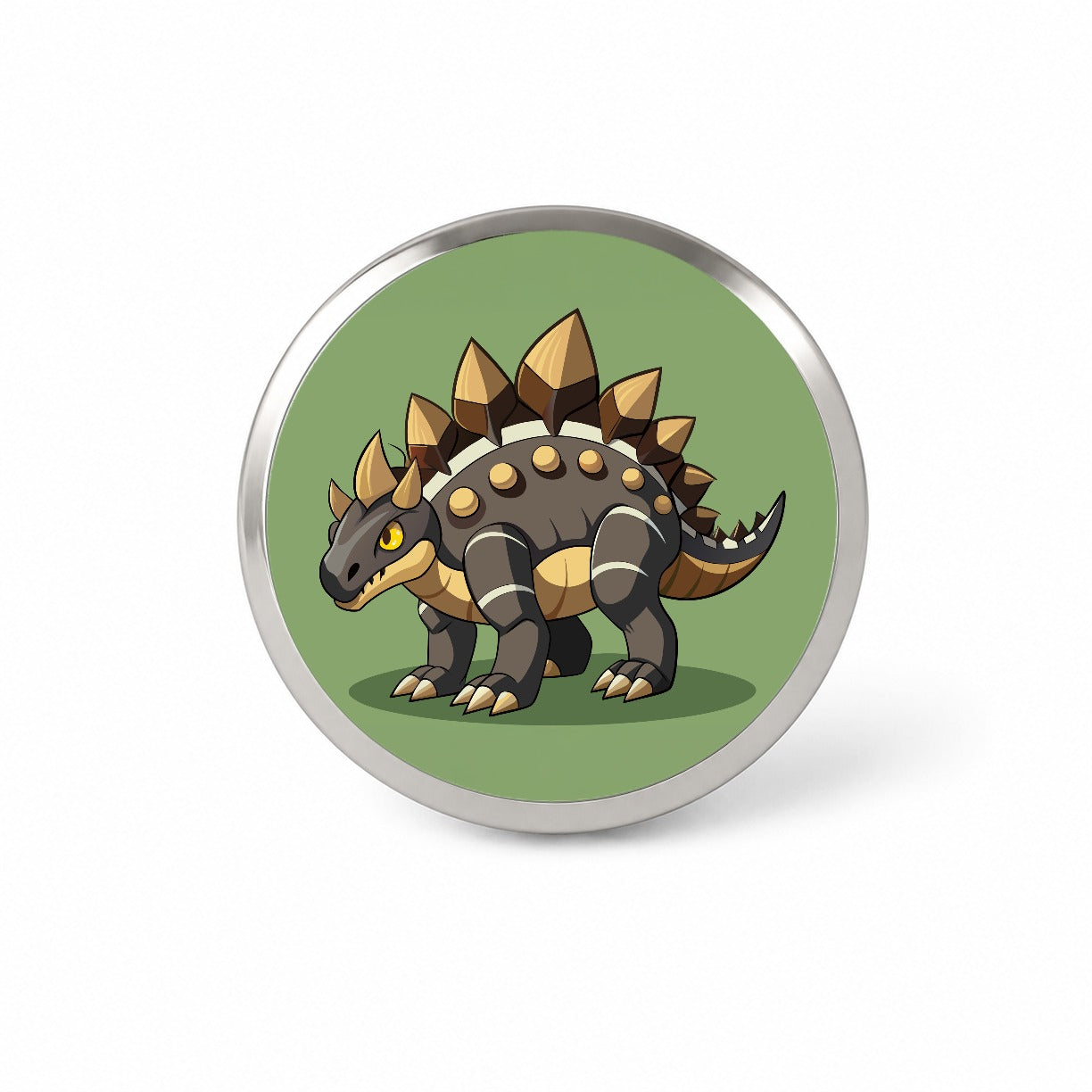 Stegosaurus Armored Dinosaur Novelty Hat Backpack Lapel Pin
