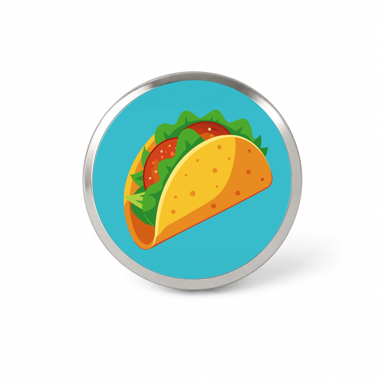 Taco Crispy Mexican Food Novelty Hat Backpack Lapel Pin