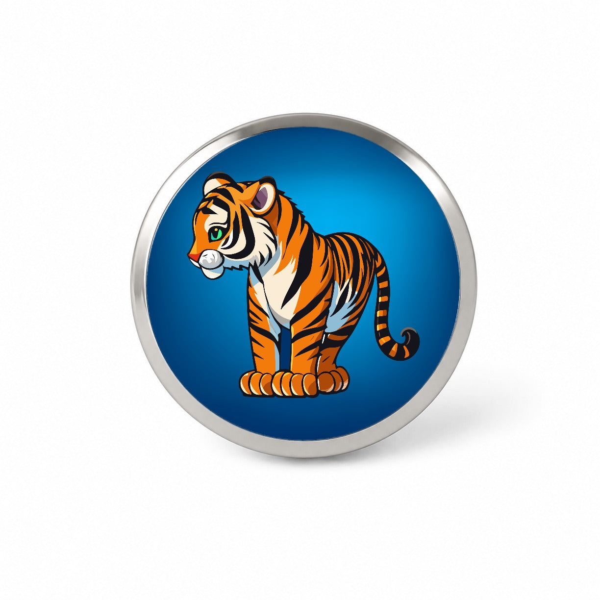 Tiger Cute Standing Novelty Hat Backpack Lapel Pin