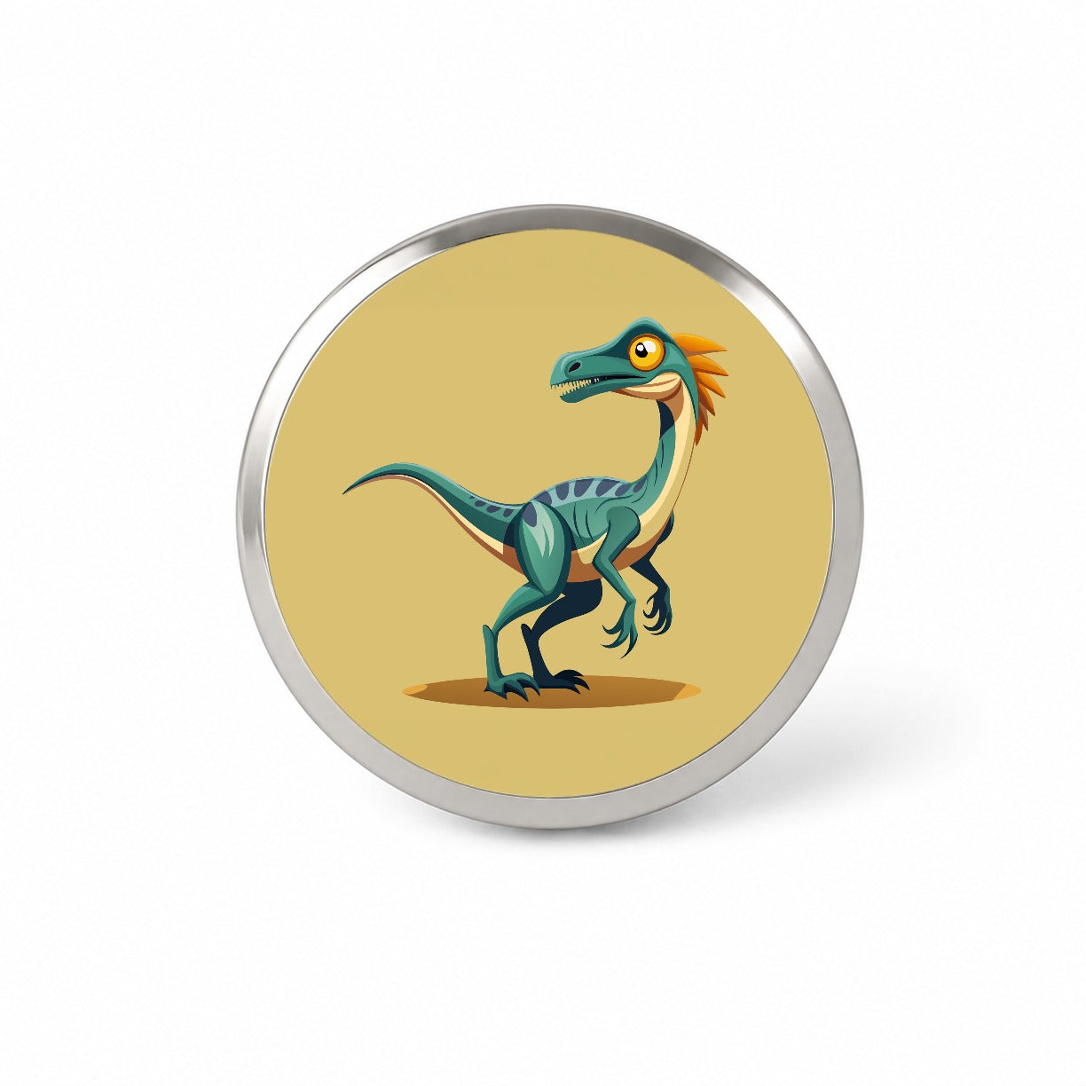 Troodon Dinosaur Novelty Hat Backpack Lapel Pin