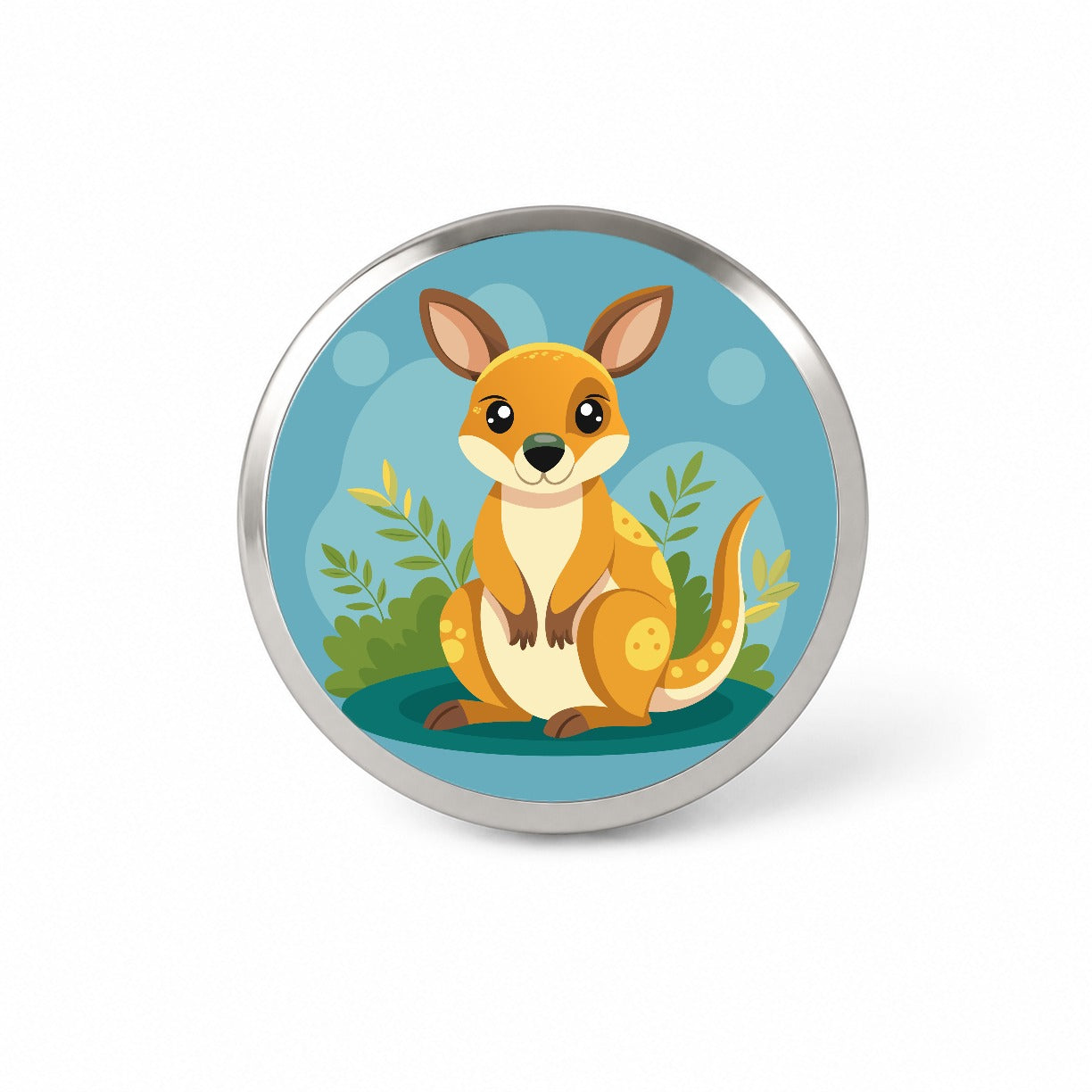 Wallaby Small Kangaroo Cute Australian Animal Novelty Hat Backpack Lapel Pin