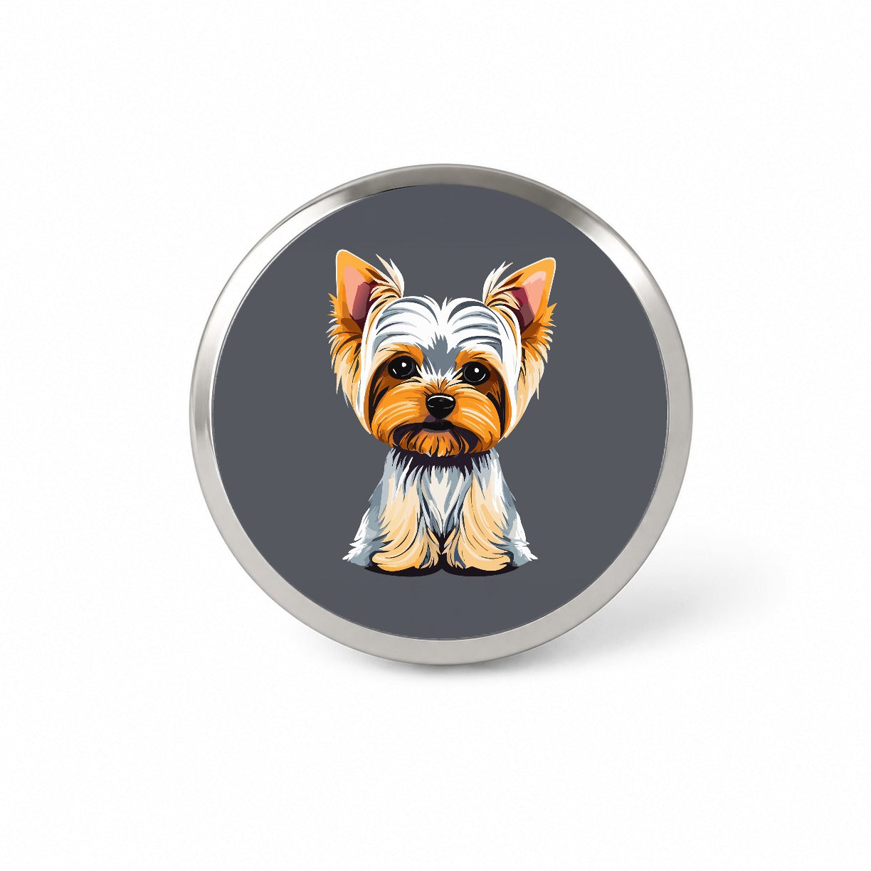 Yorkshire Terrier Dog Sitting Novelty Hat Backpack Lapel Pin