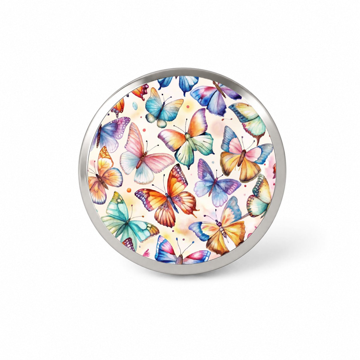 Butterflies Watercolor Novelty Hat Backpack Lapel Pin