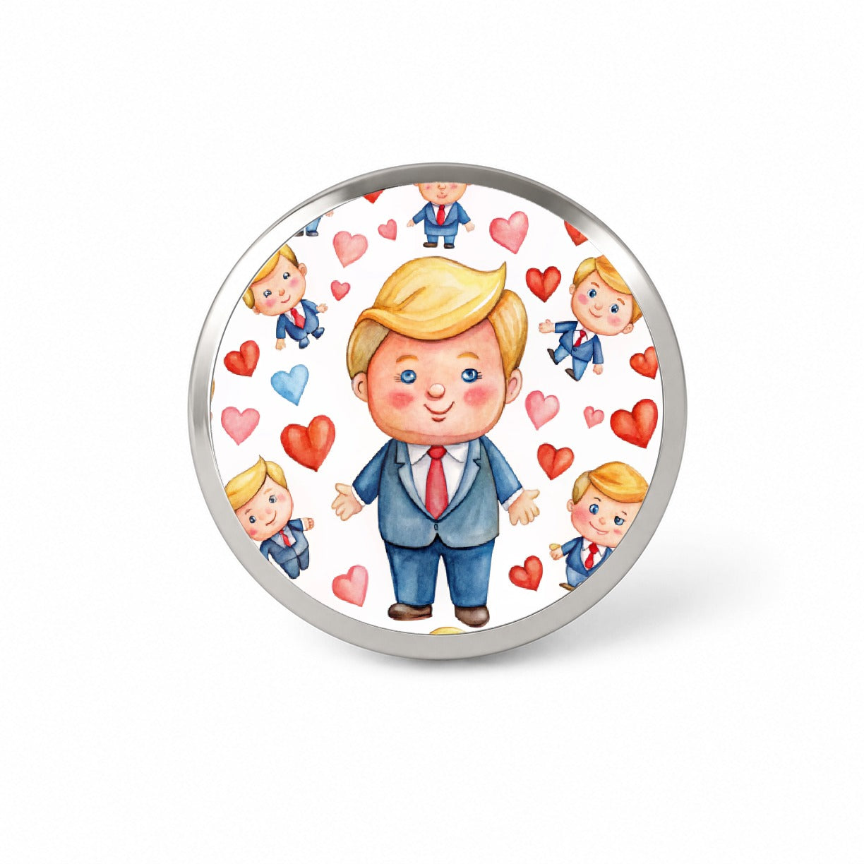 Cute Donald Trumps Hearts Novelty Hat Backpack Lapel Pin