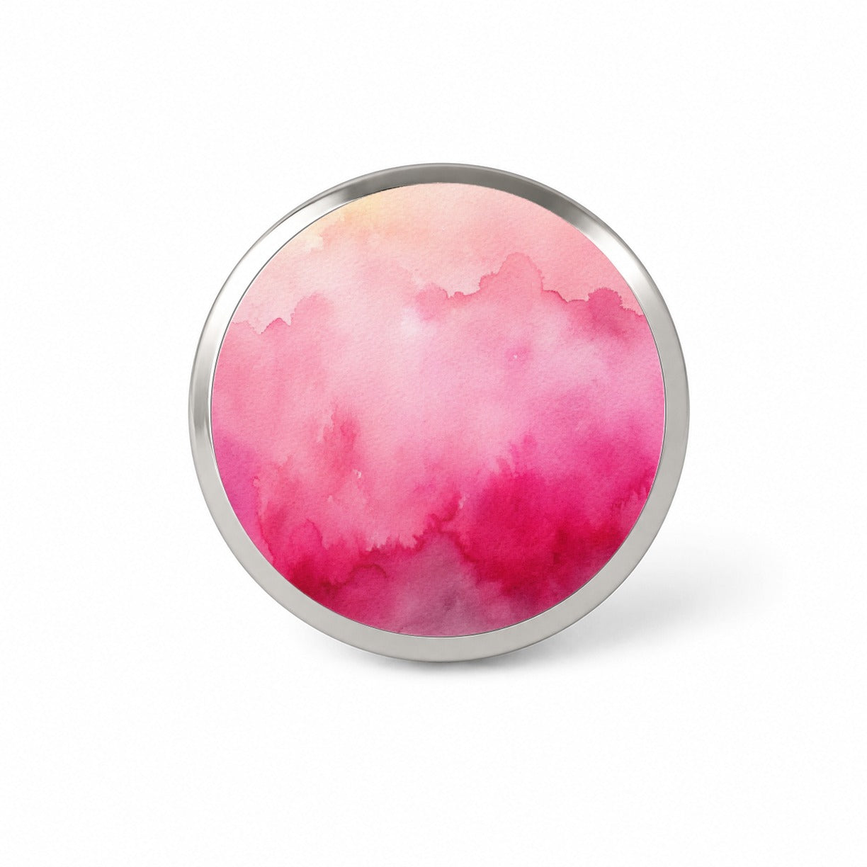Pink Ombre Watercolor Novelty Hat Backpack Lapel Pin