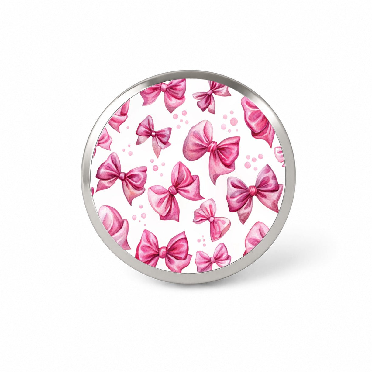 Pink Scattered Coquette Bows Watercolor Novelty Hat Backpack Lapel Pin