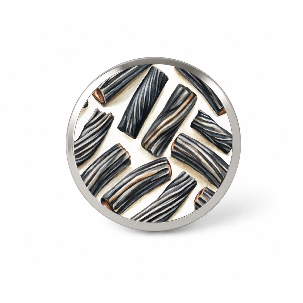 Black Licorice Novelty Hat Backpack Lapel Pin