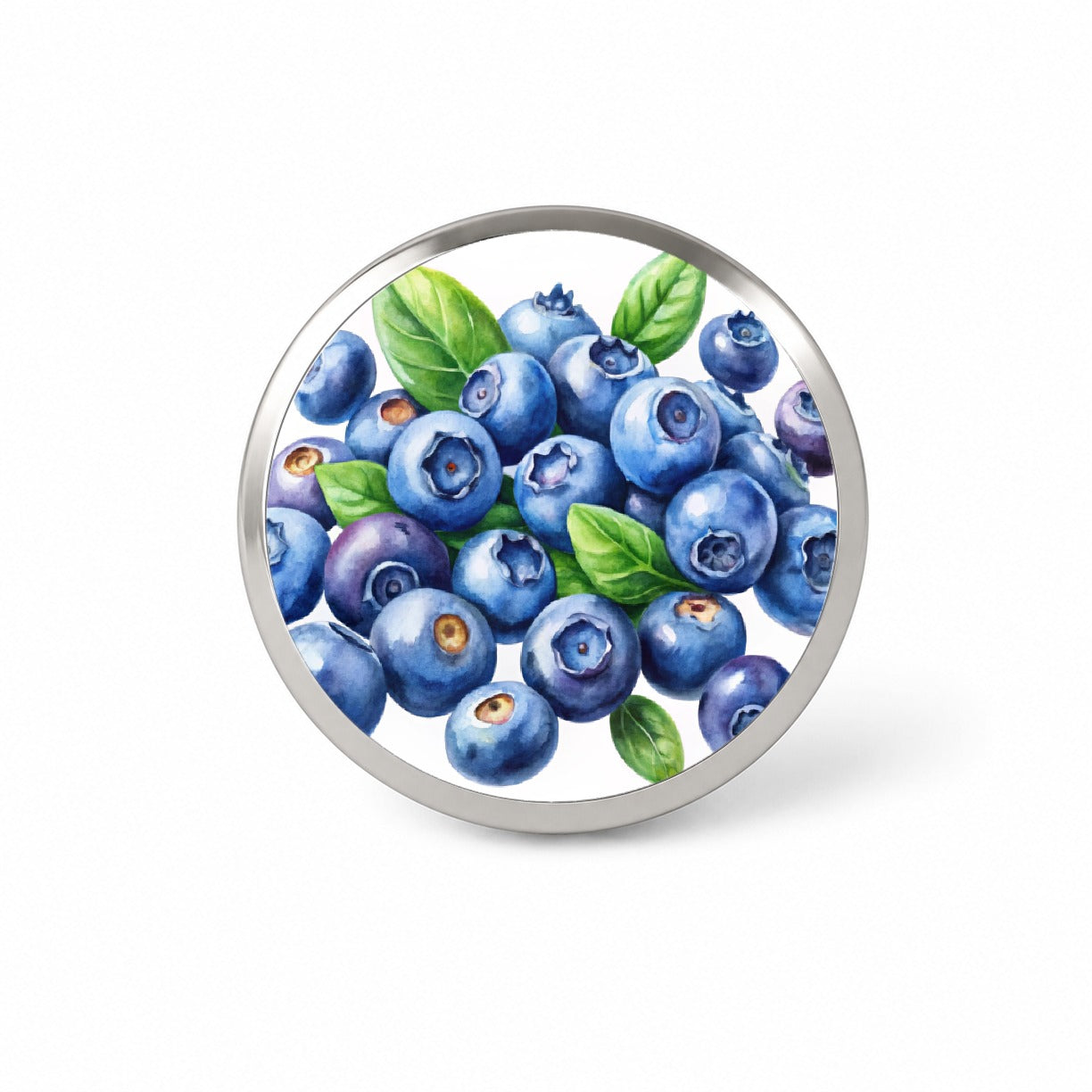 Blueberries Fruit Watercolor Novelty Hat Backpack Lapel Pin