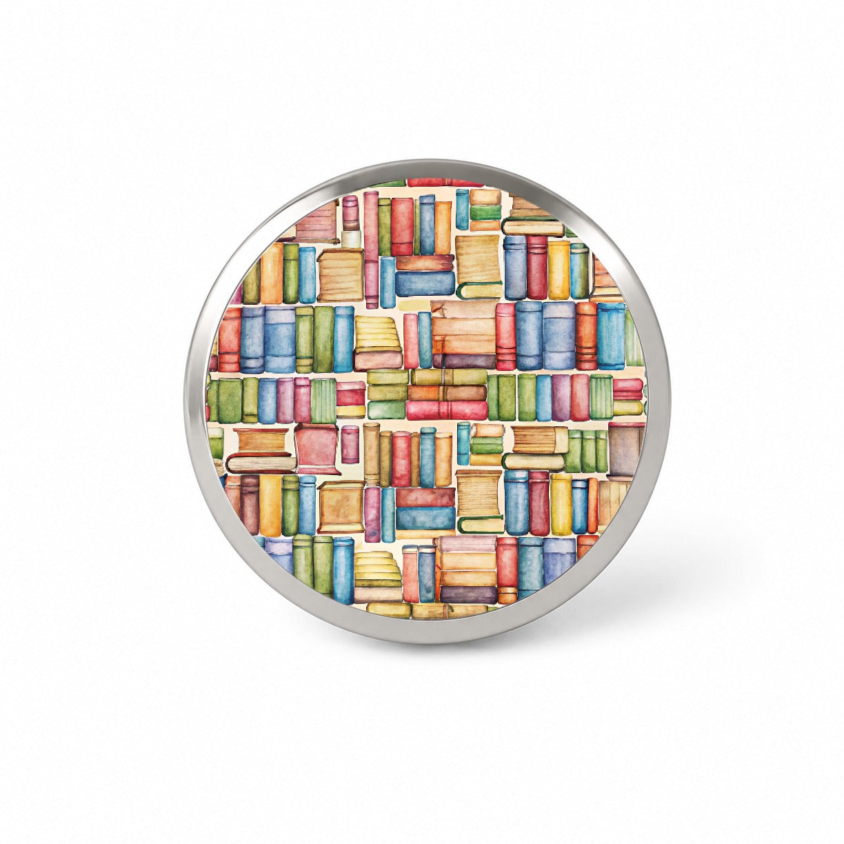 Books Library Reader Reading Novelty Hat Backpack Lapel Pin