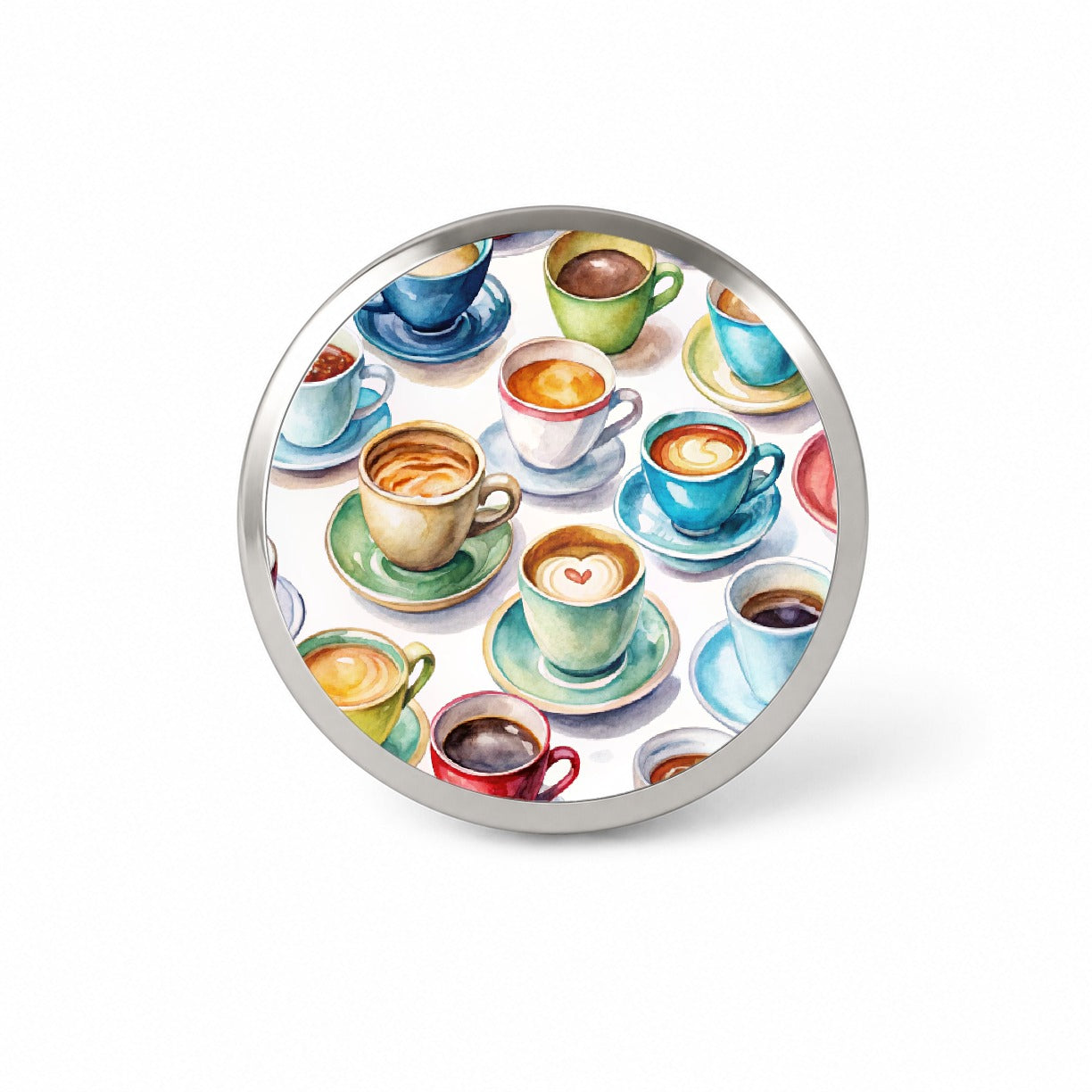 Bunch Of Coffee Cups Novelty Hat Backpack Lapel Pin