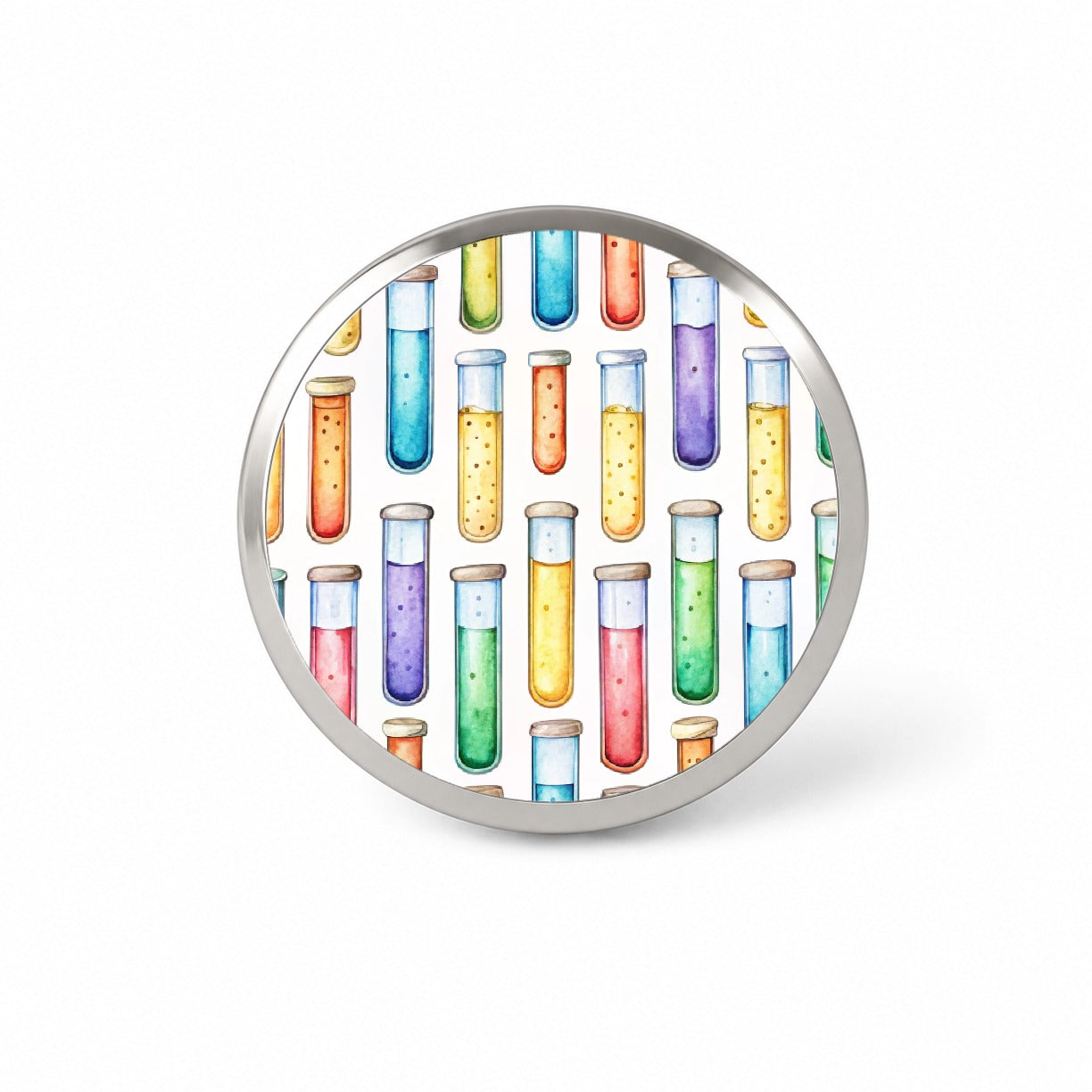 Cartoon Test Tubes Science Teacher Scientist Novelty Hat Backpack Lapel Pin
