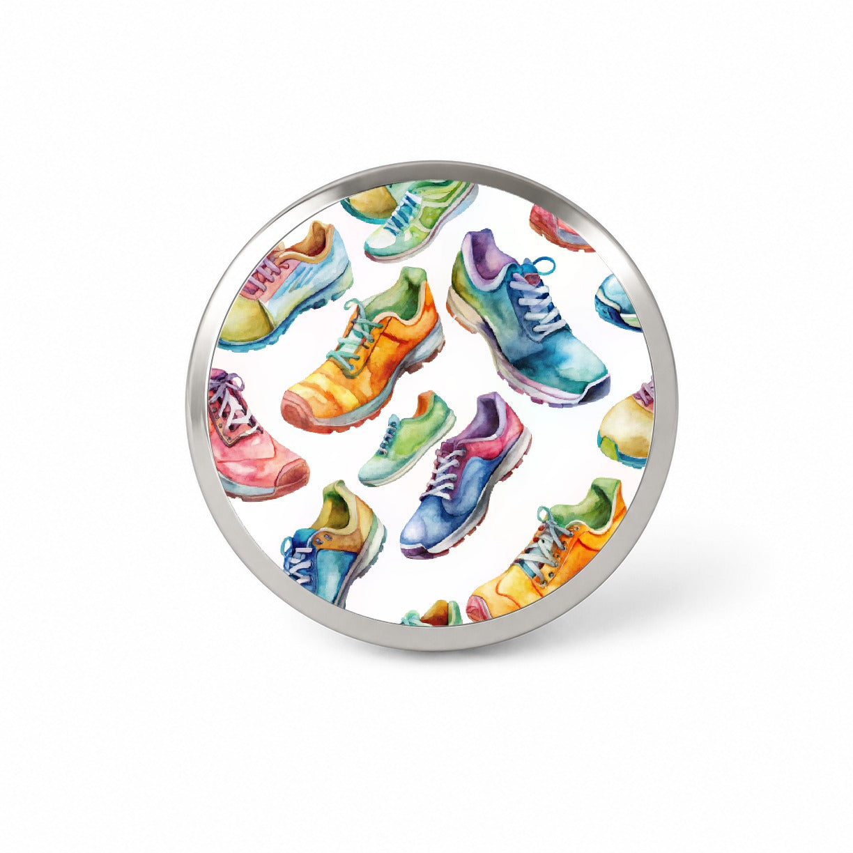 Colorful Running Shoes Runners Novelty Hat Backpack Lapel Pin