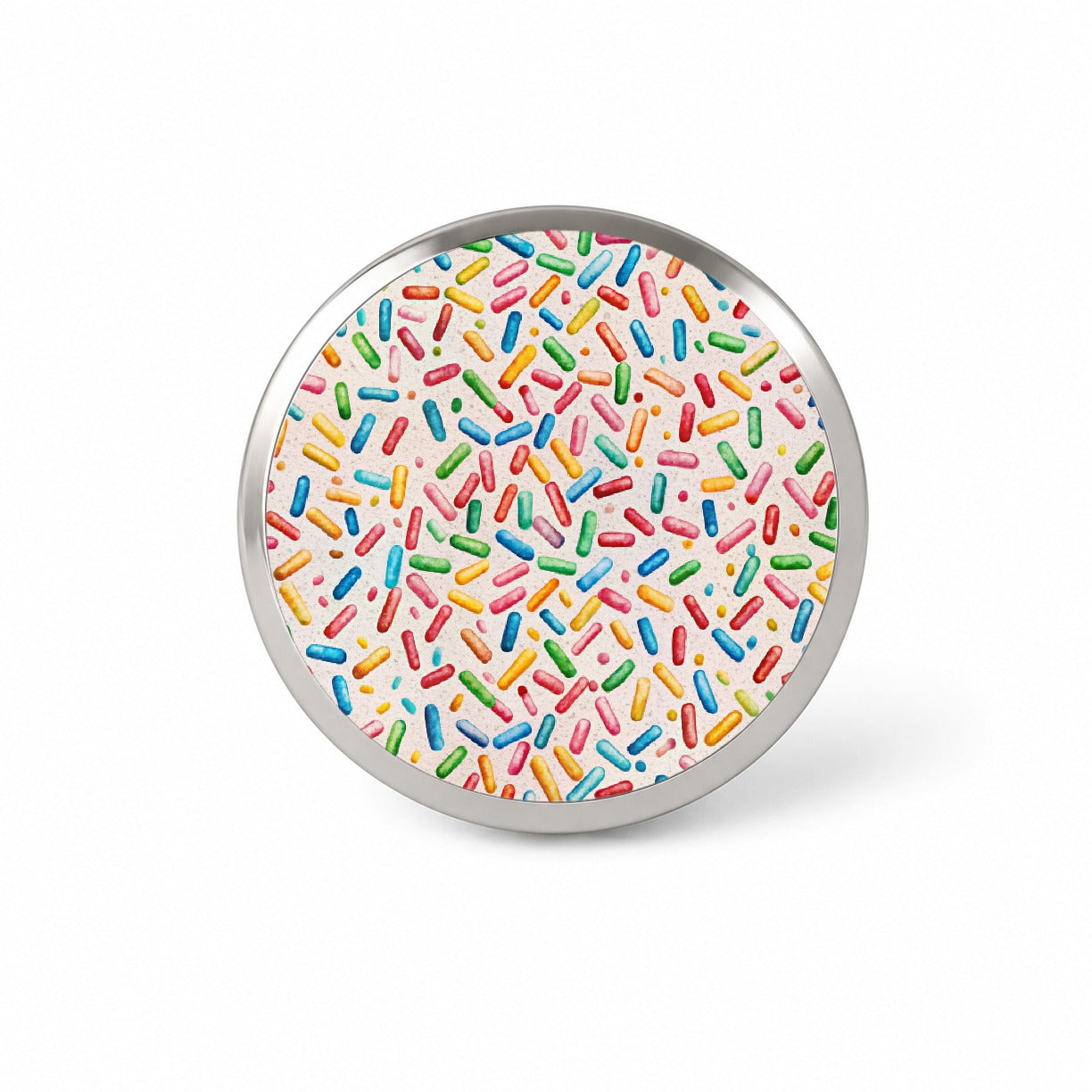 Colorful Sprinkles Ice Cream Donuts Novelty Hat Backpack Lapel Pin