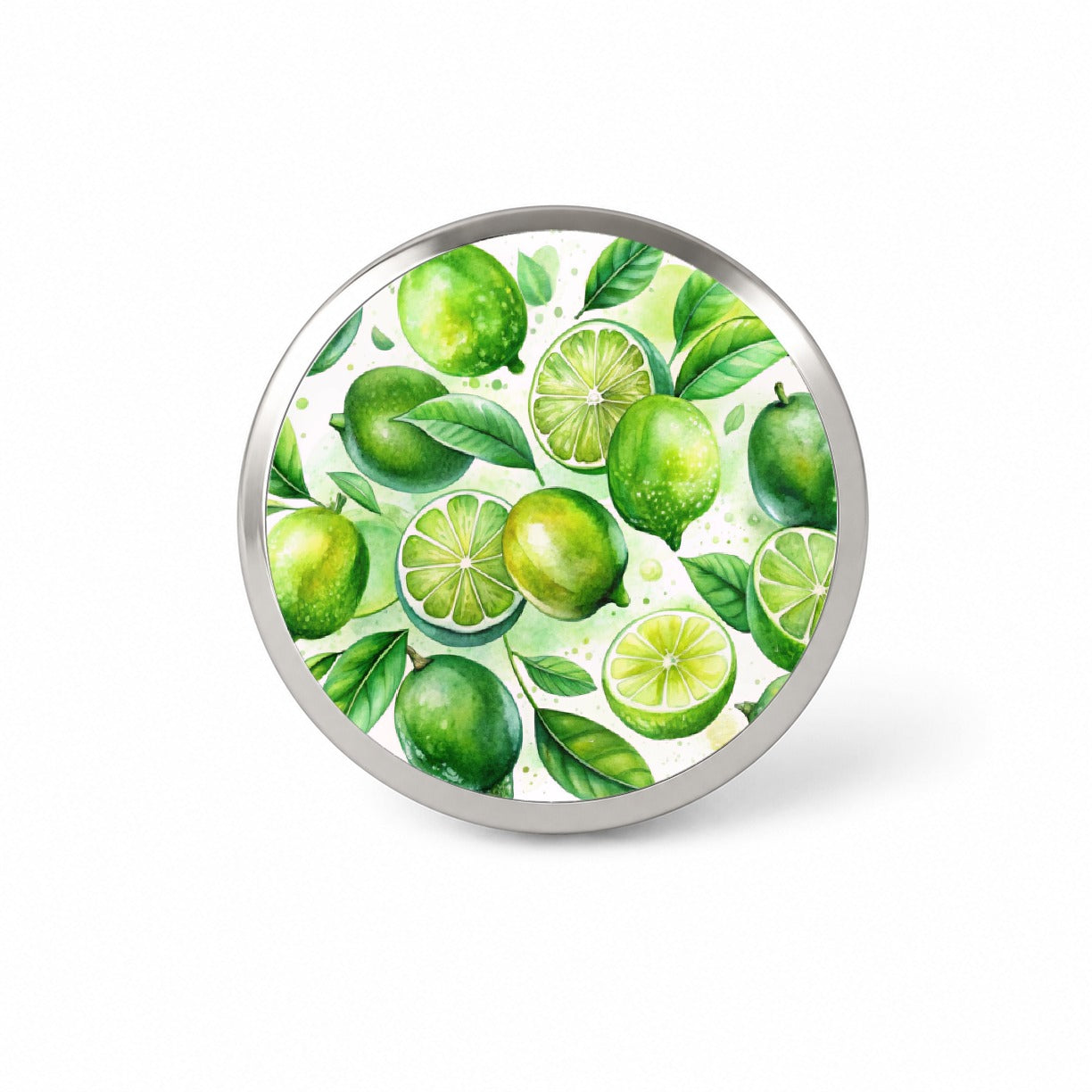 Limes Fruit Watercolor Novelty Hat Backpack Lapel Pin