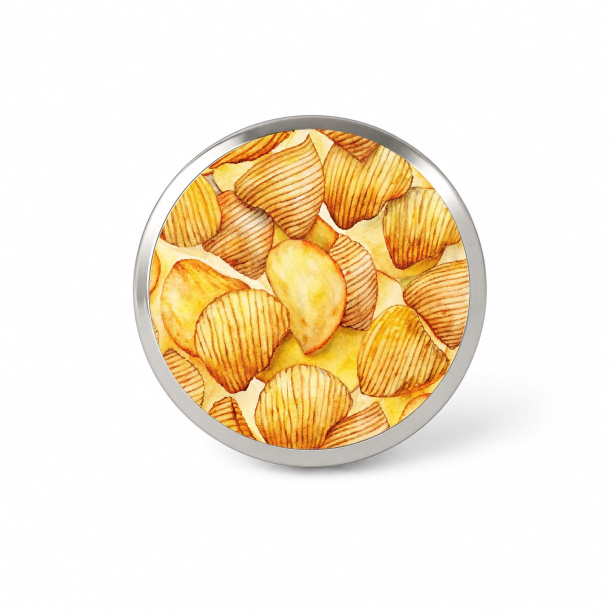 Lots Of Potato Chips Novelty Hat Backpack Lapel Pin