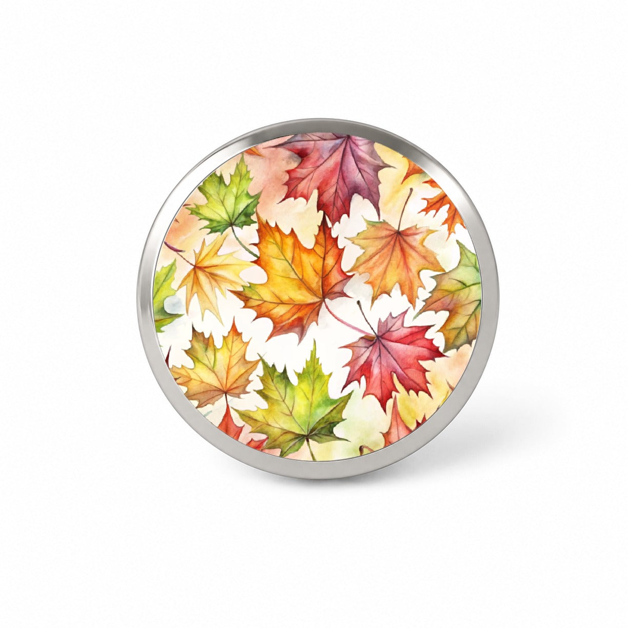 Maple Leaves Watercolor Novelty Hat Backpack Lapel Pin
