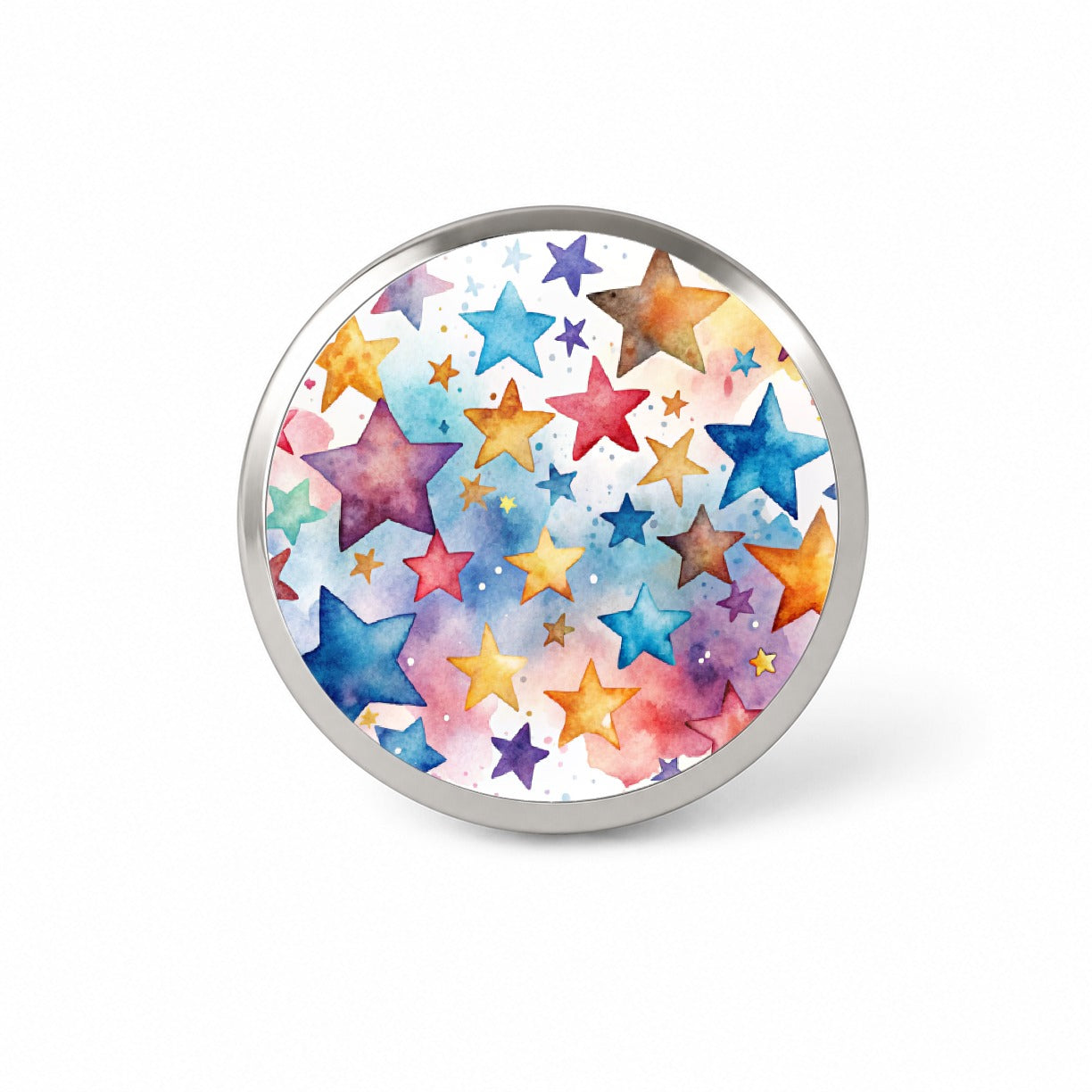 Stars Watercolor Novelty Hat Backpack Lapel Pin