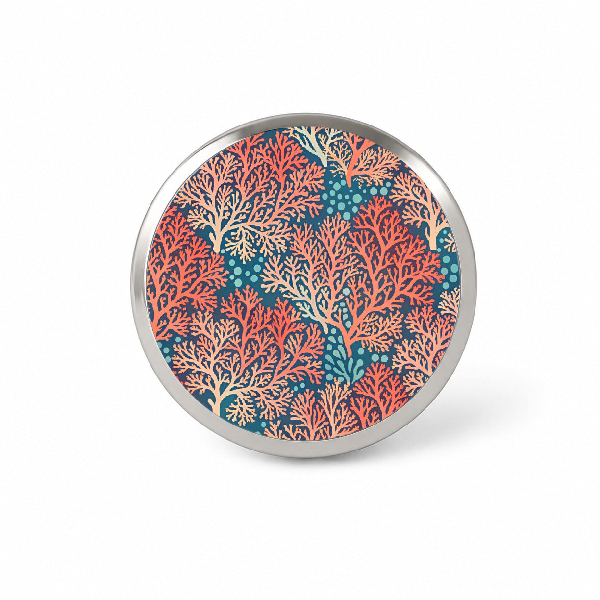 Coral Pattern Reef Ocean Novelty Hat Backpack Lapel Pin
