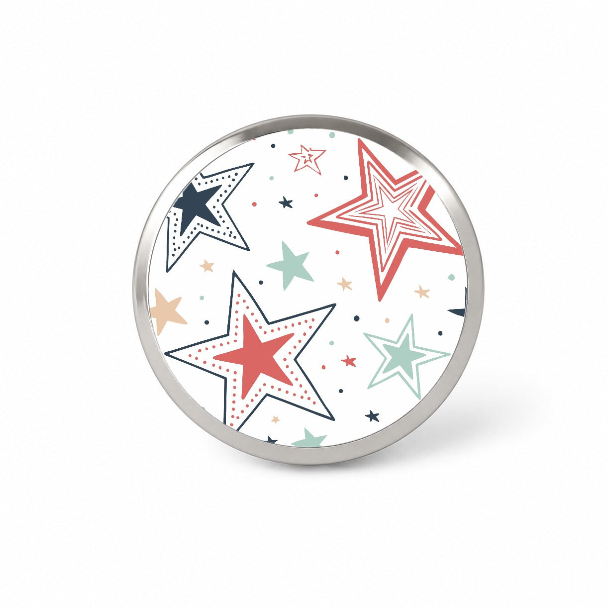 Fun Scattered Stars Novelty Hat Backpack Lapel Pin