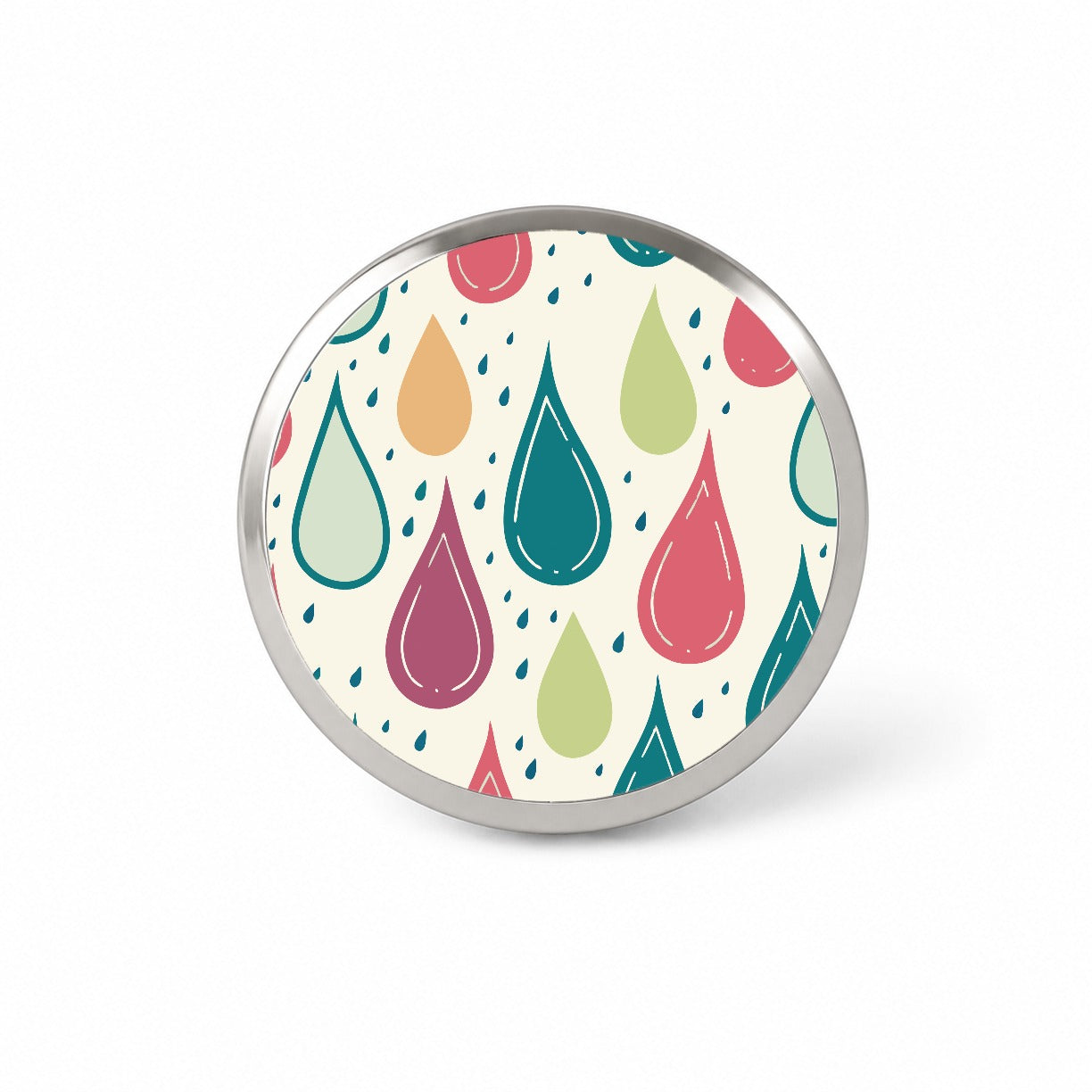 Rain Water Droplets Cute Novelty Hat Backpack Lapel Pin
