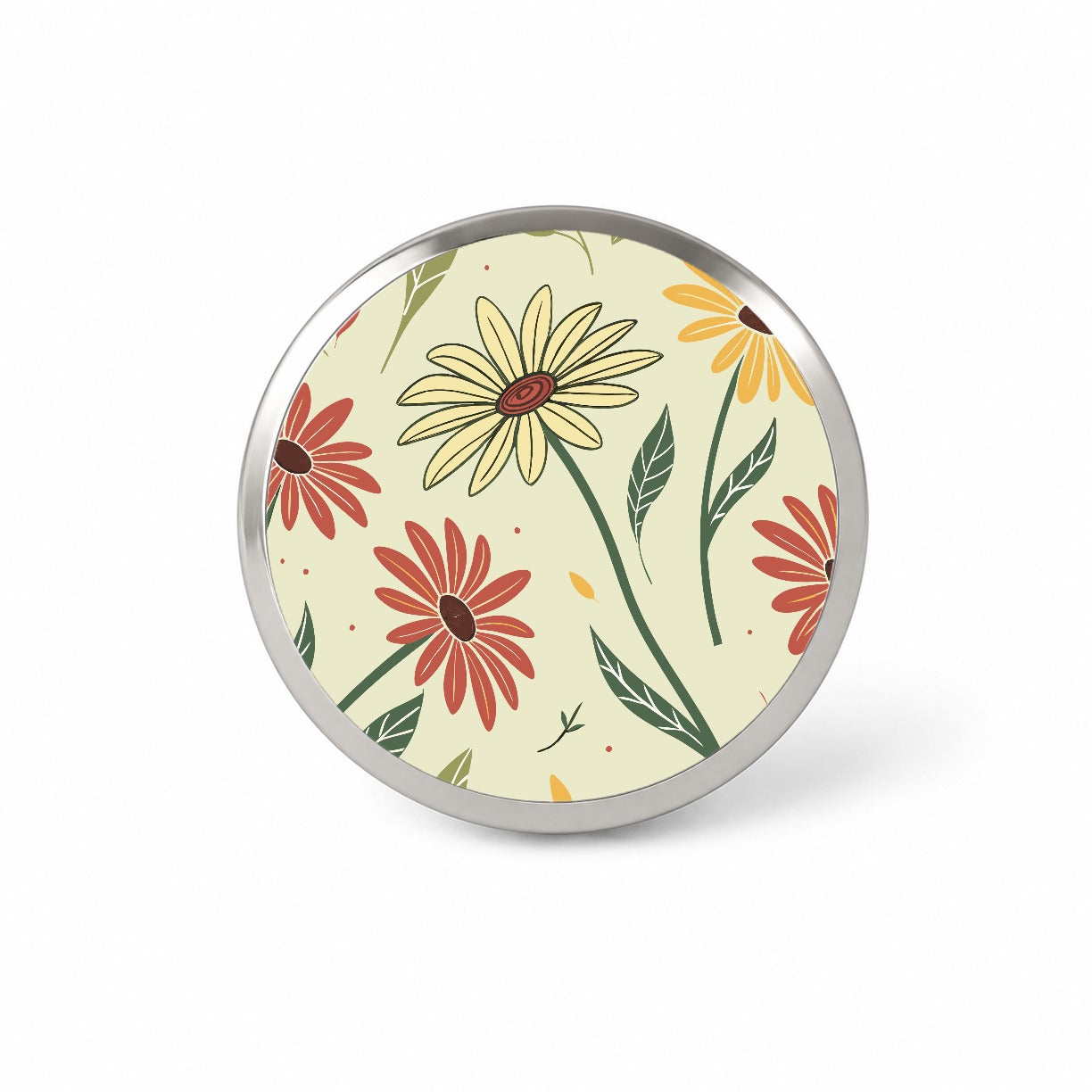 Scattered Sunflowers Sketch Novelty Hat Backpack Lapel Pin