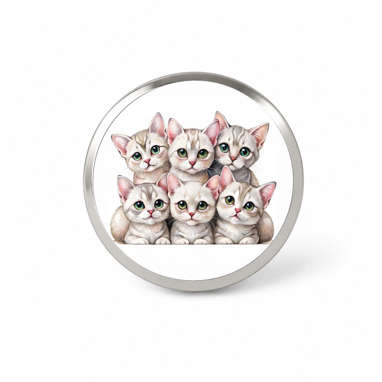 Sweet Burmilla Cats Novelty Hat Backpack Lapel Pin