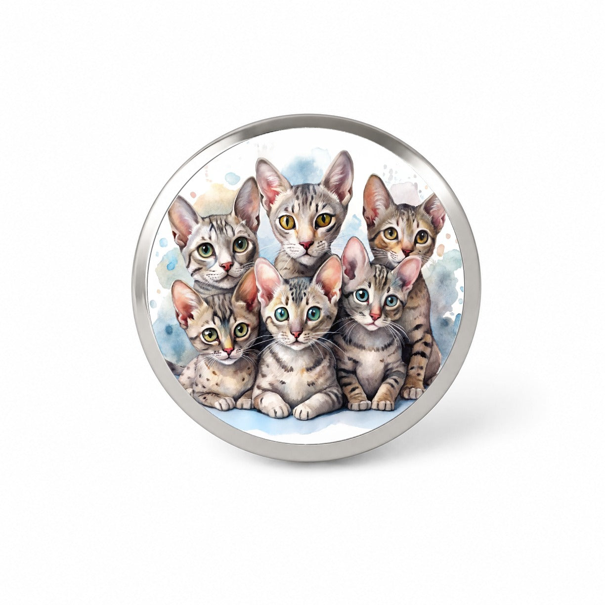 Sweet Egyptian Mau Cats Novelty Hat Backpack Lapel Pin