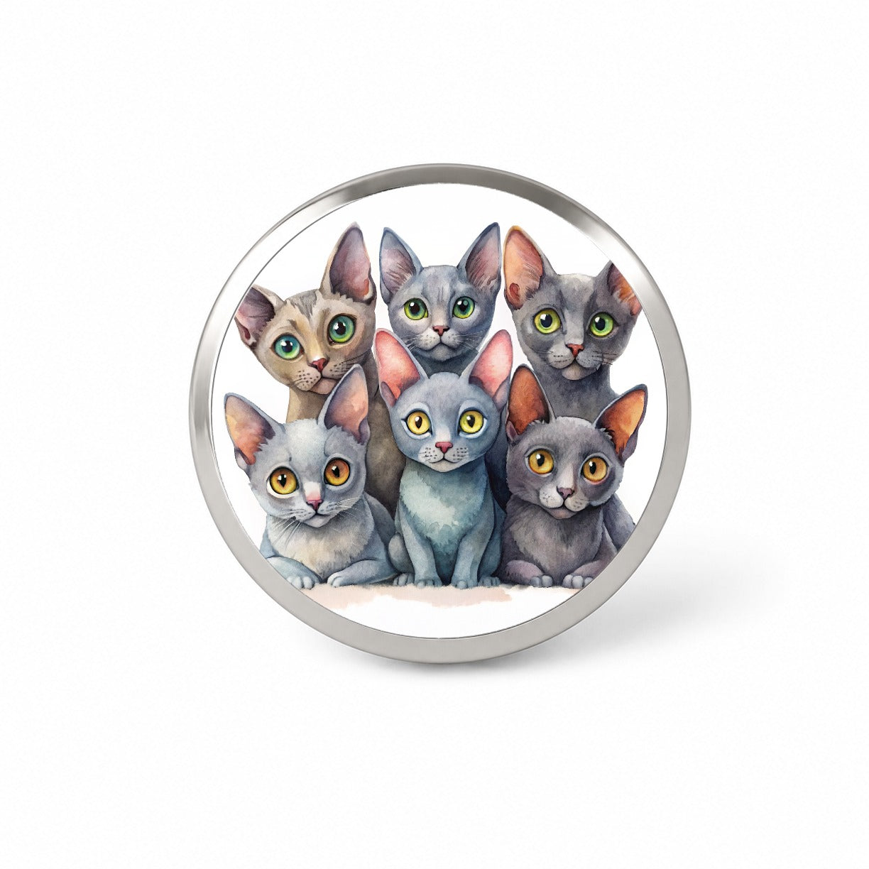 Sweet Korat Cats Novelty Hat Backpack Lapel Pin