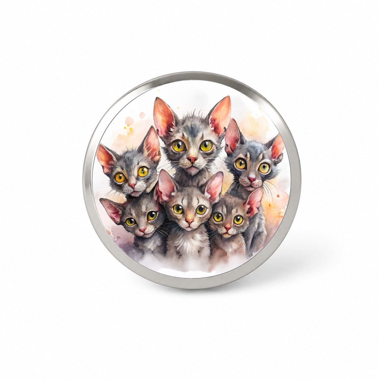 Sweet Lykoi Cats Novelty Hat Backpack Lapel Pin