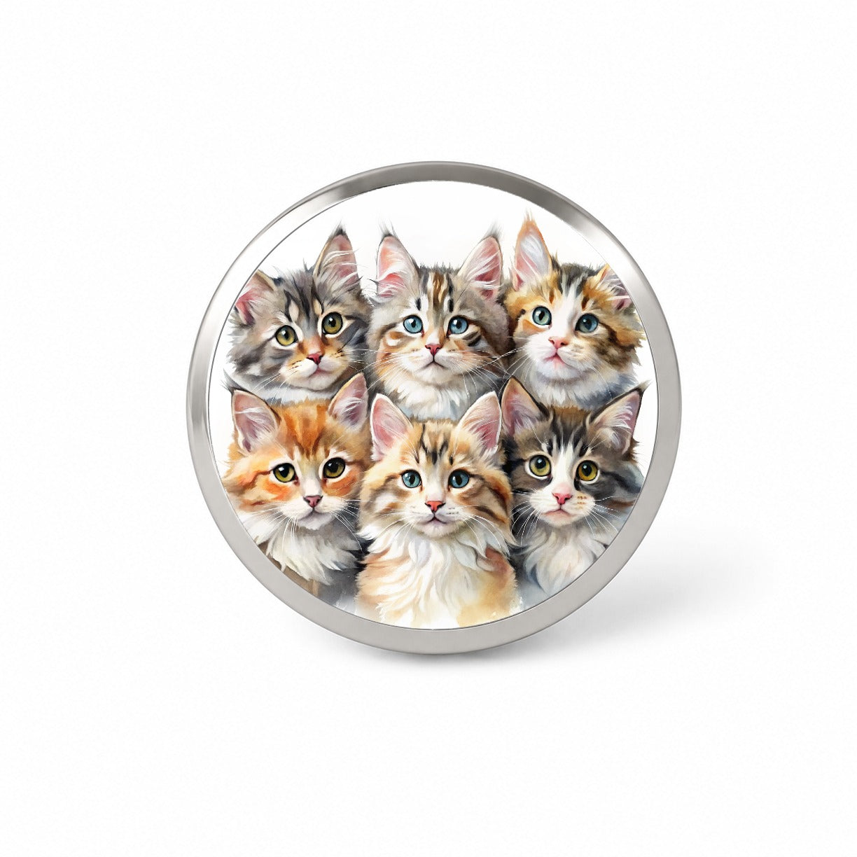 Sweet Maine Coon Cats Novelty Hat Backpack Lapel Pin