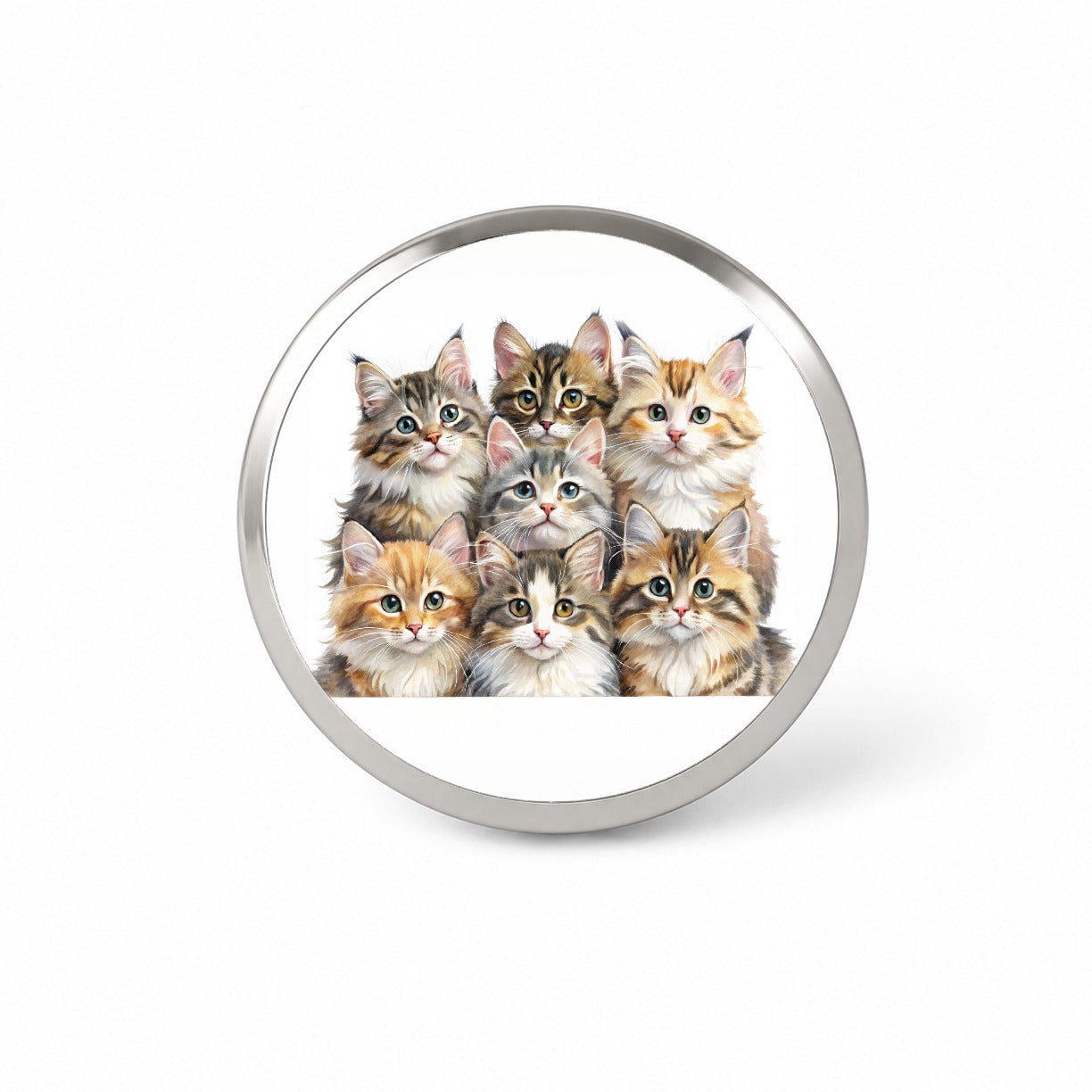 Sweet Siberian Cats Novelty Hat Backpack Lapel Pin