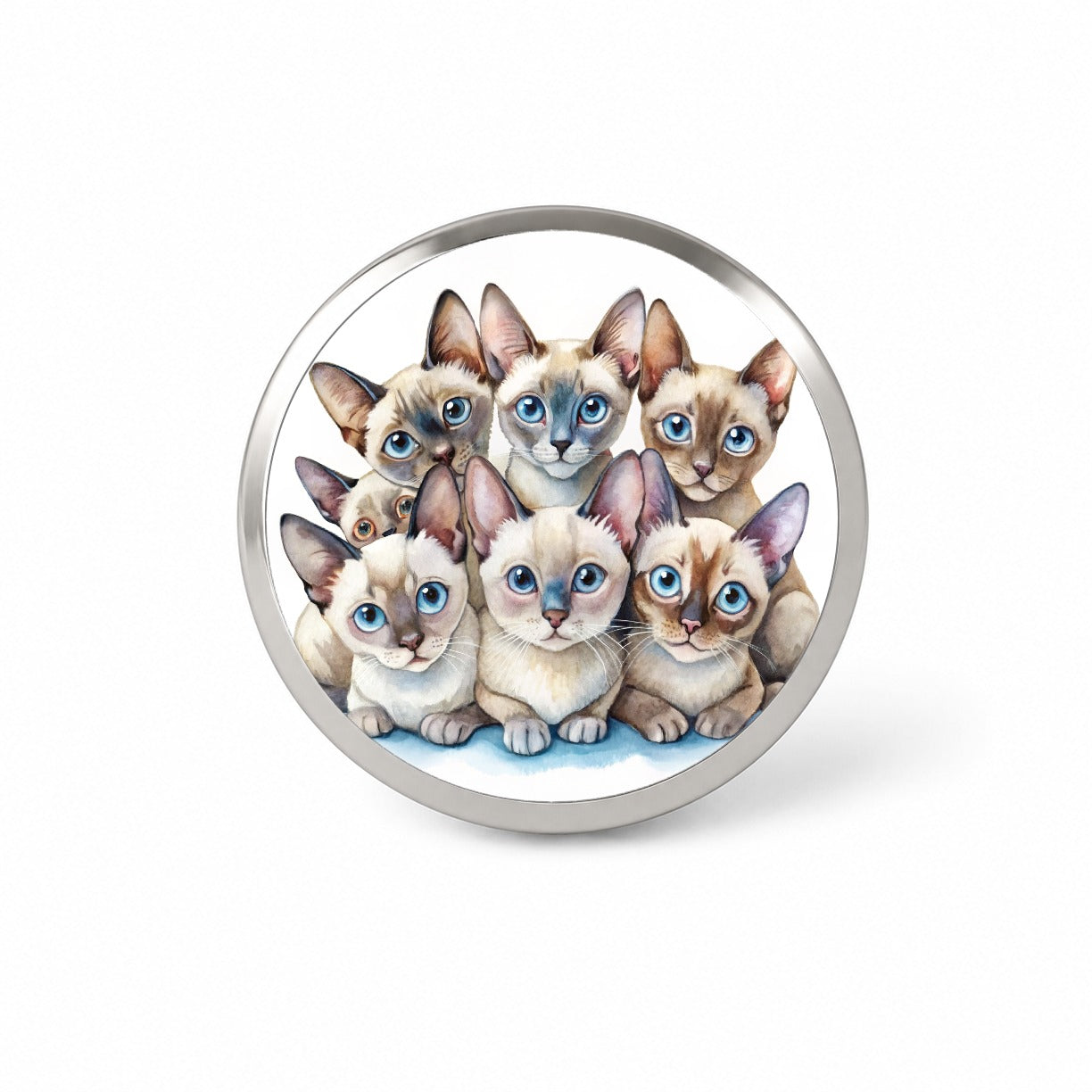 Sweet Tonkinese Cats Novelty Hat Backpack Lapel Pin