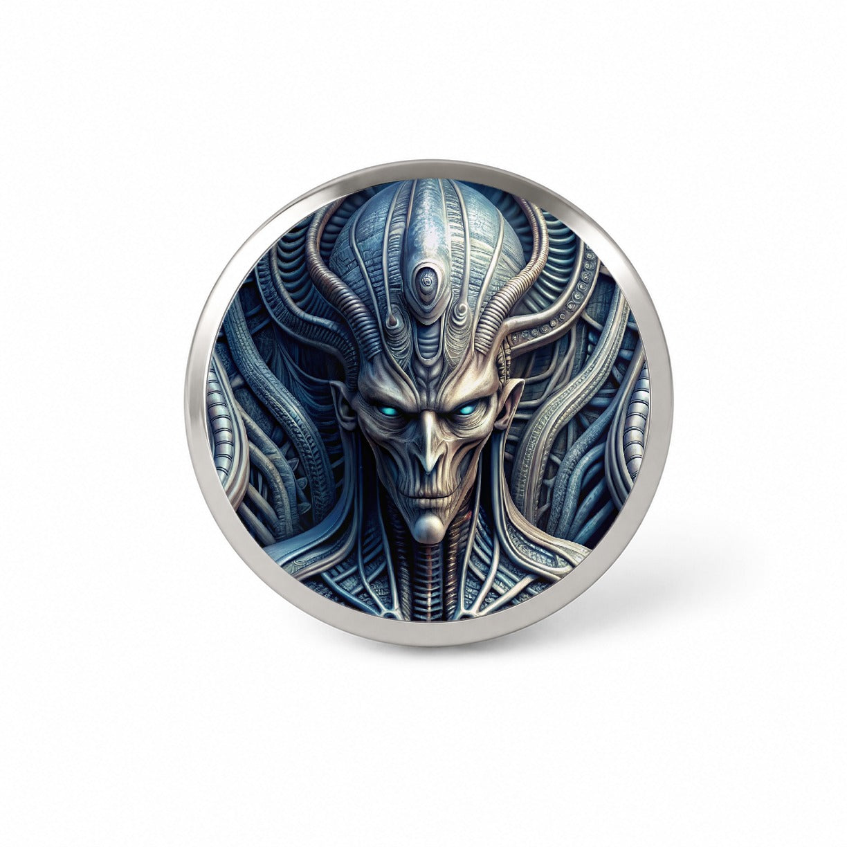 Alien Creature Creepy Horror Sci-Fi Novelty Hat Backpack Lapel Pin