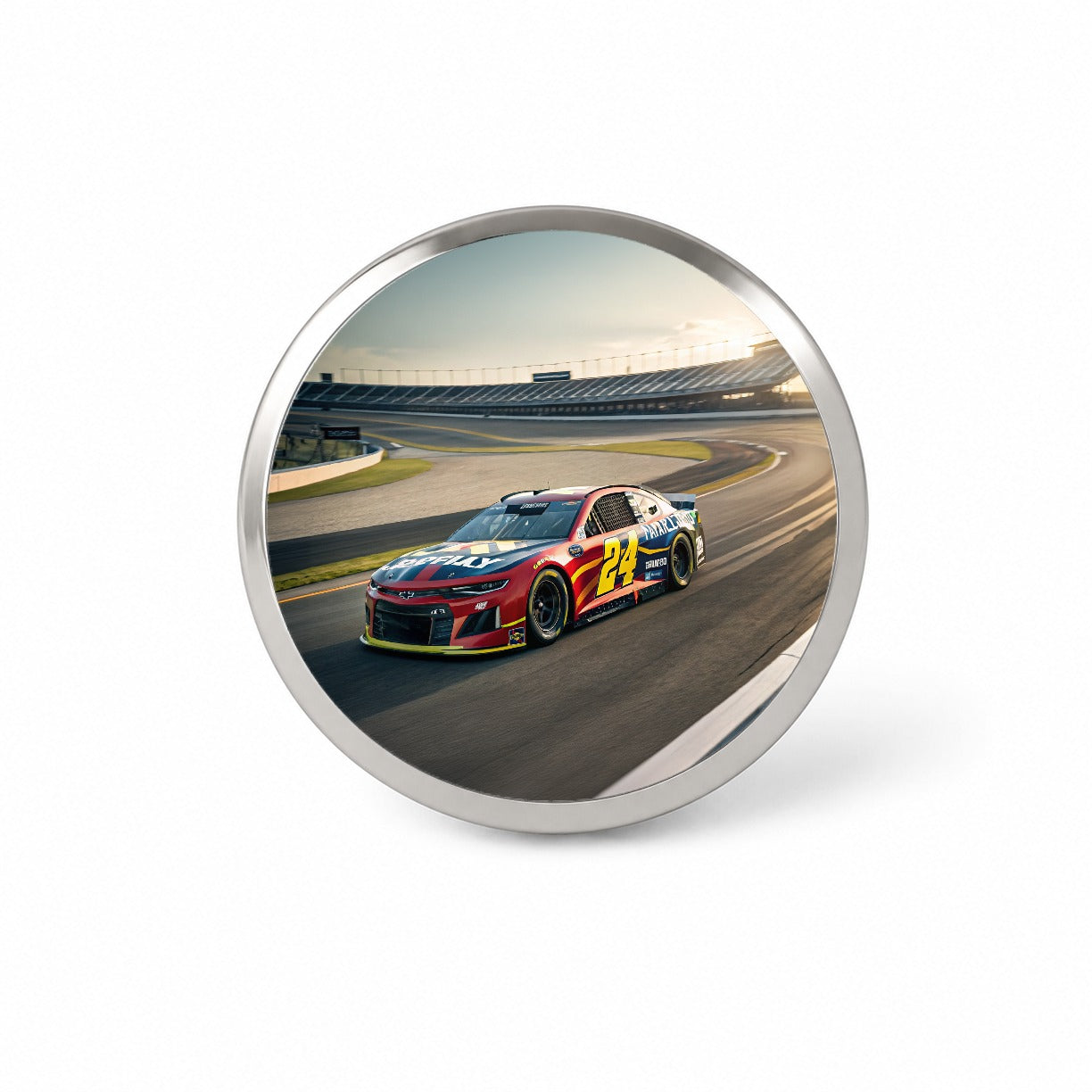 Racing Car Track Novelty Hat Backpack Lapel Pin