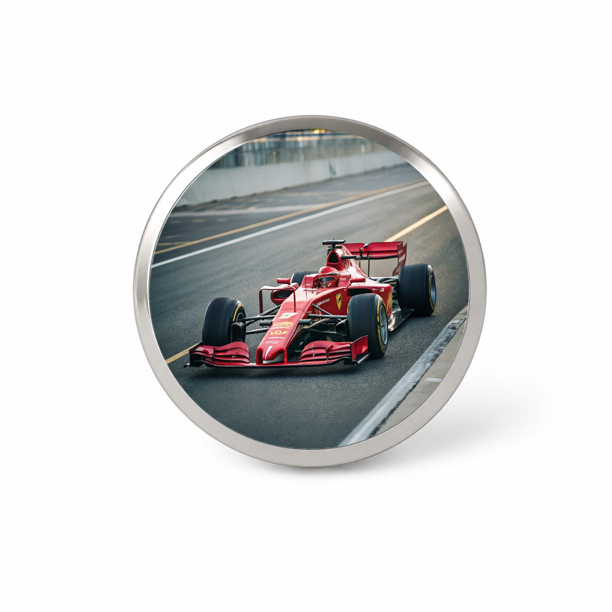 Red Racing Sports Car Novelty Hat Backpack Lapel Pin
