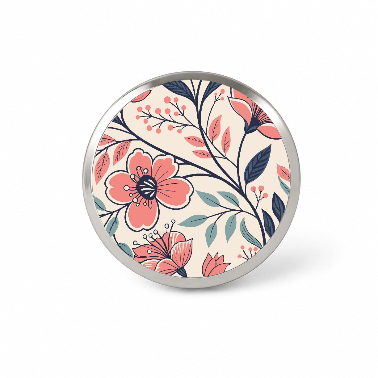Beautiful Vine Flowers Novelty Hat Backpack Lapel Pin