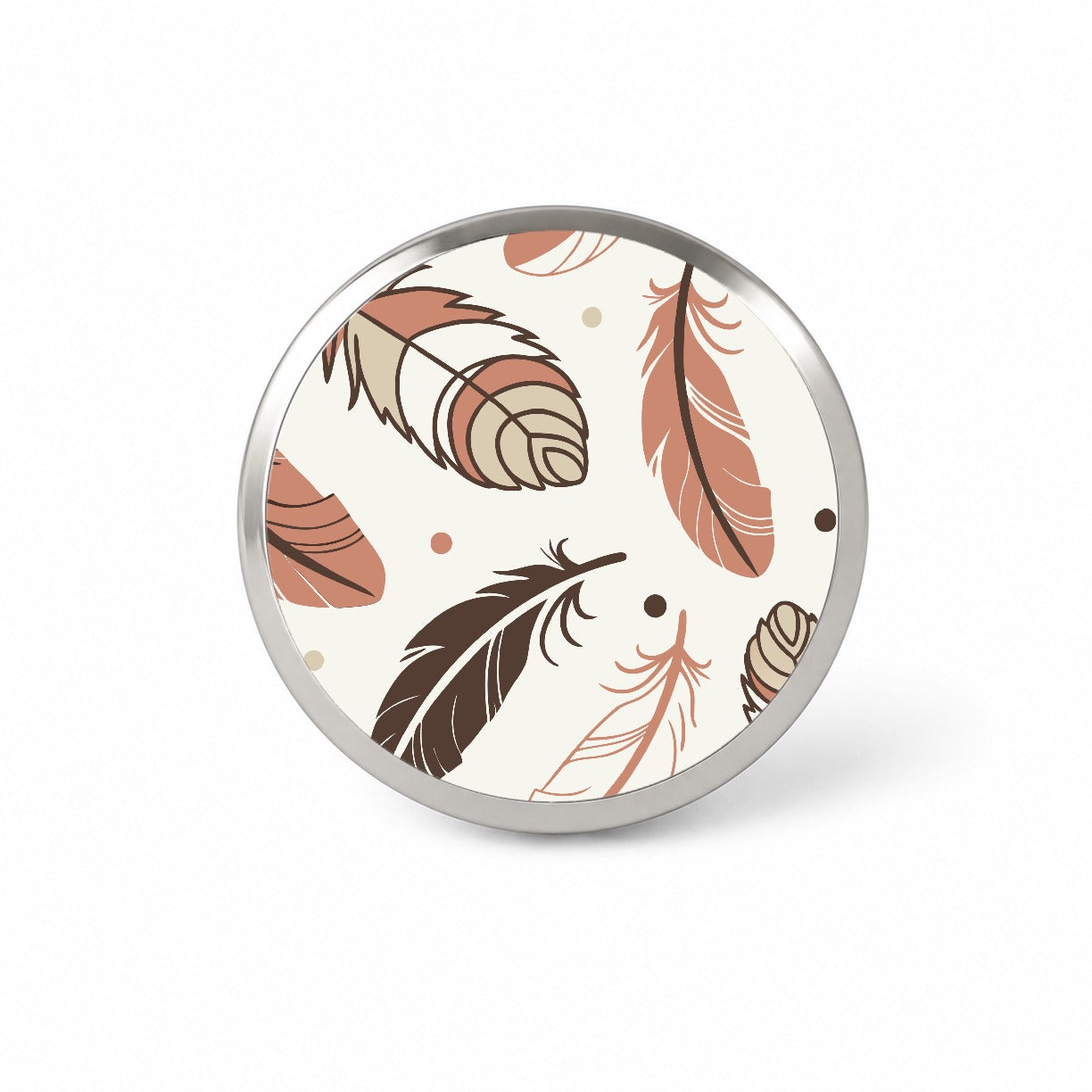 Boho Feathers Novelty Hat Backpack Lapel Pin