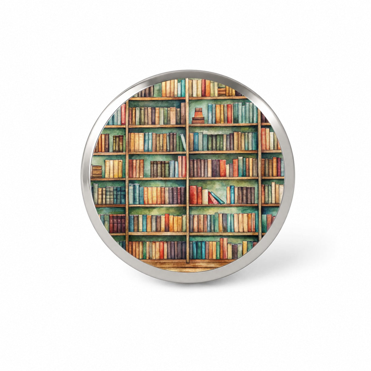 Bookshelves Library Reading Reader Books Novelty Hat Backpack Lapel Pin