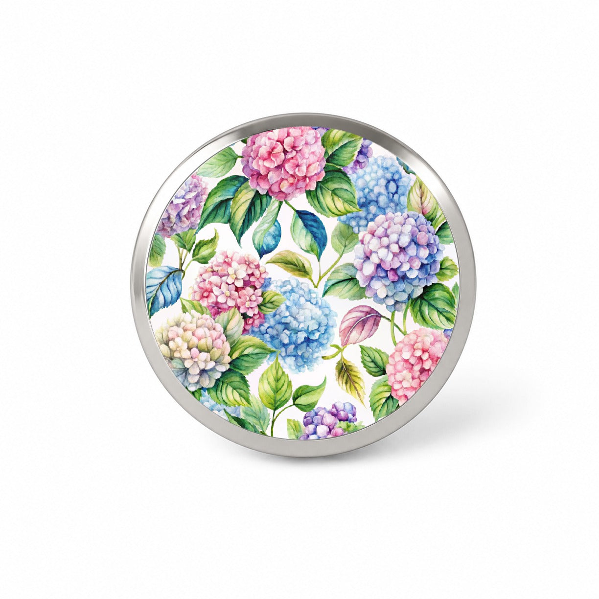 Hydrangea Floral Flowers Novelty Hat Backpack Lapel Pin