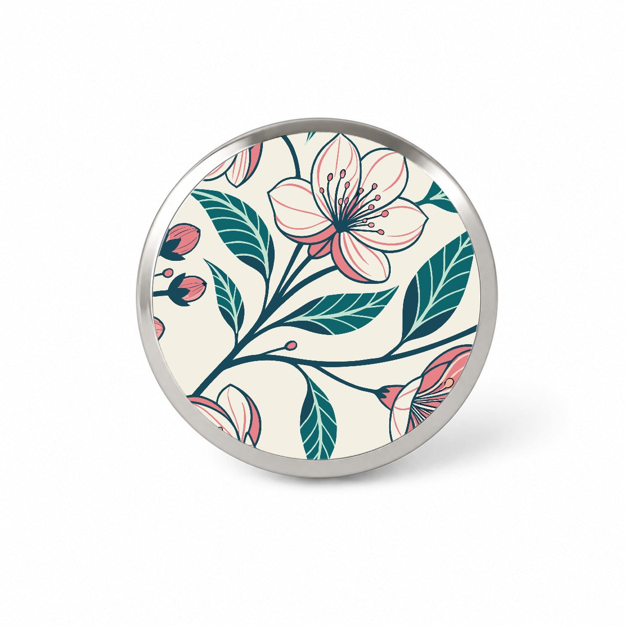 Lovely Flowers Twining Novelty Hat Backpack Lapel Pin