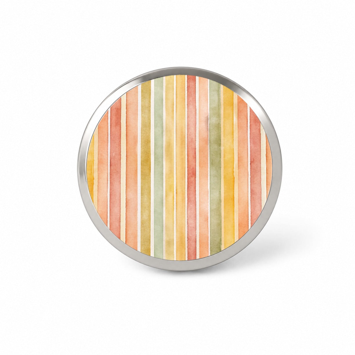 Striped Tonal 70s Wallpaper Novelty Hat Backpack Lapel Pin