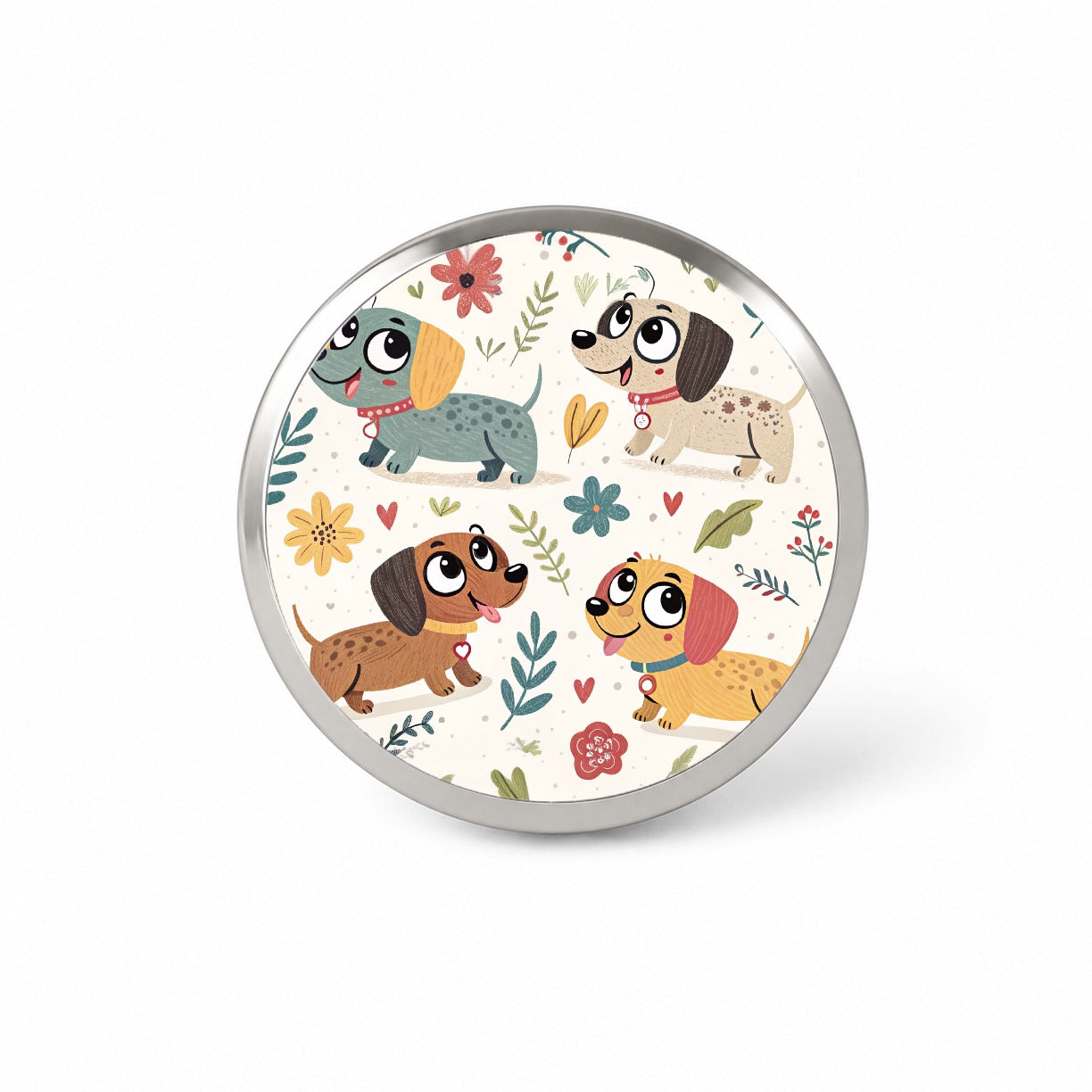 Adorable Dogs Novelty Hat Backpack Lapel Pin