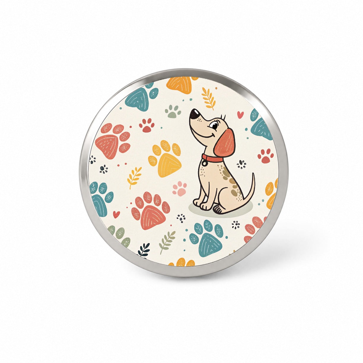 Dog Paw Prints Pastel Novelty Hat Backpack Lapel Pin