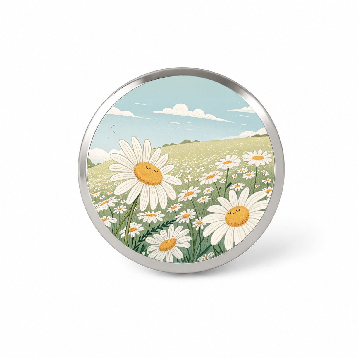 Field Of Daisies Daisy Flowers Novelty Hat Backpack Lapel Pin