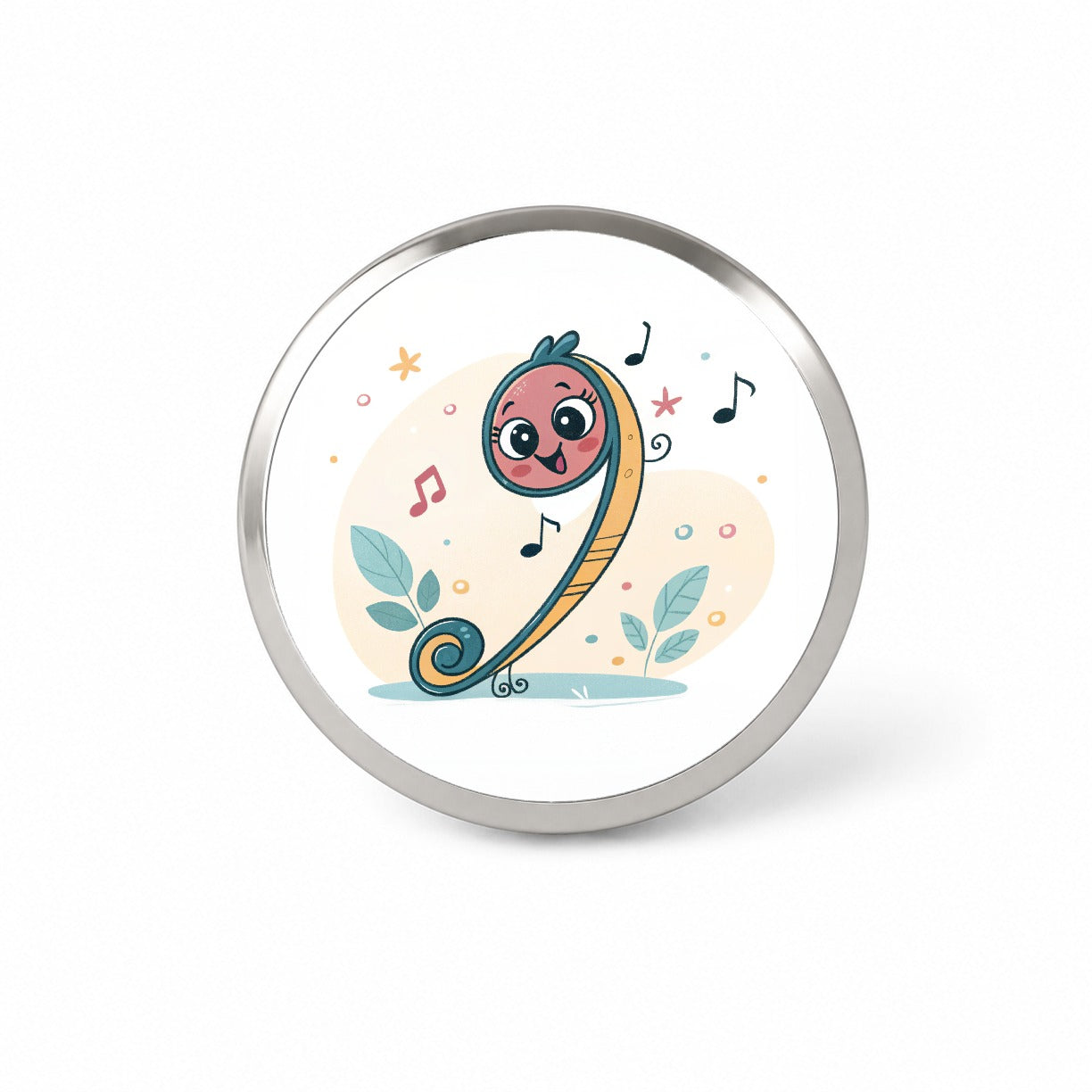 Kawaii Bass Music Cute Novelty Hat Backpack Lapel Pin