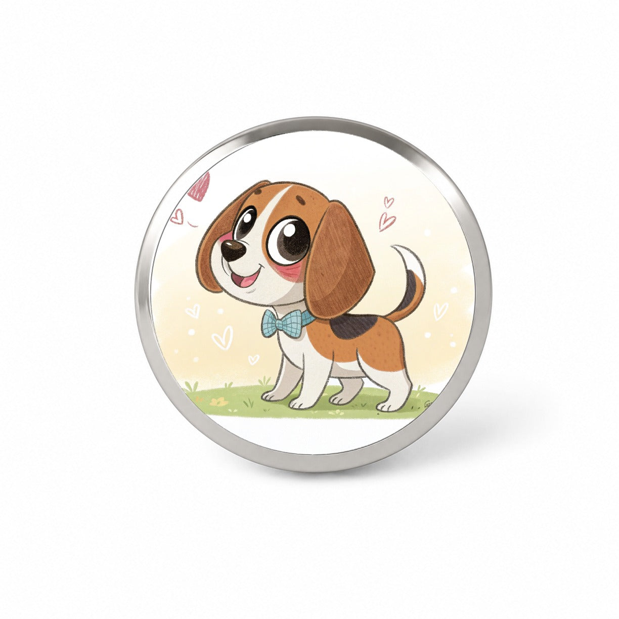 Kawaii Beagle Dog Novelty Hat Backpack Lapel Pin