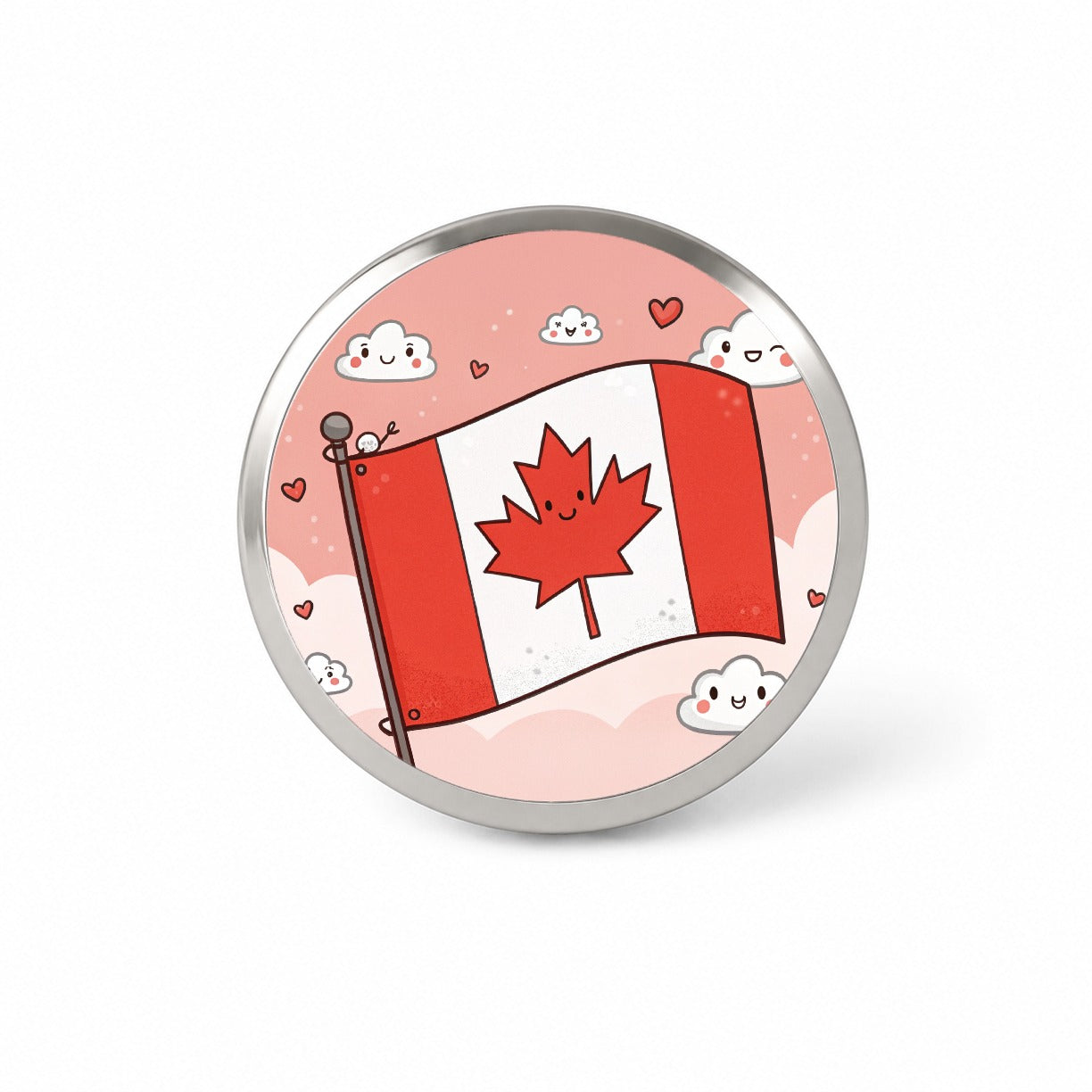 Kawaii Canada Flag Novelty Hat Backpack Lapel Pin