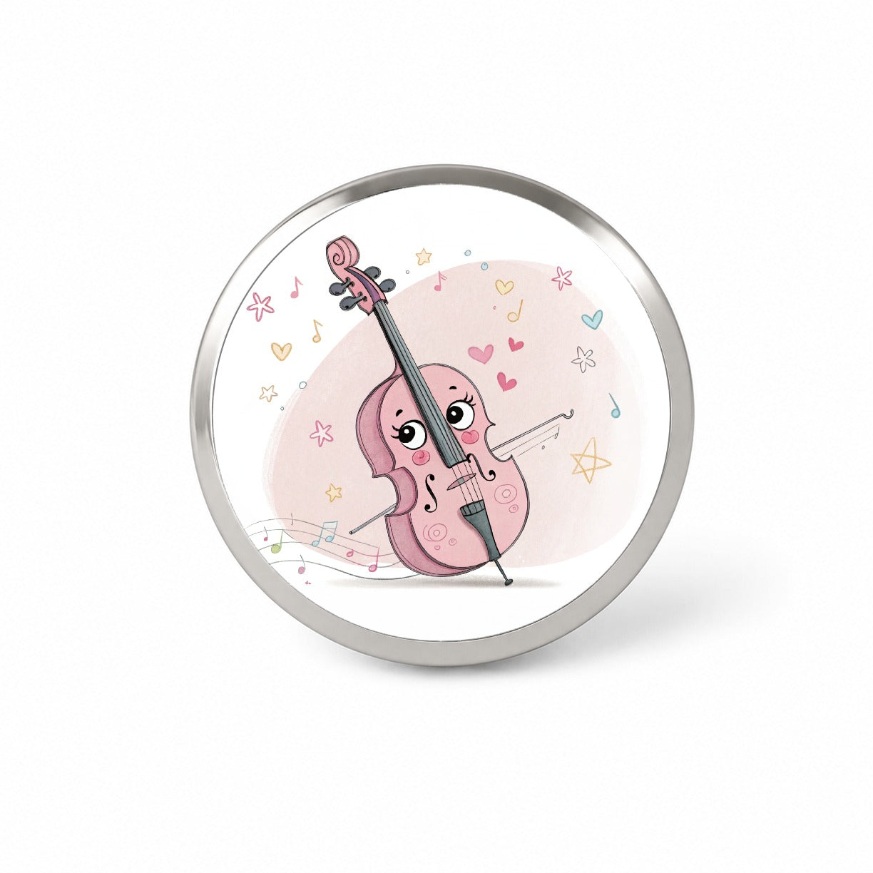 Kawaii Cello Music Novelty Hat Backpack Lapel Pin