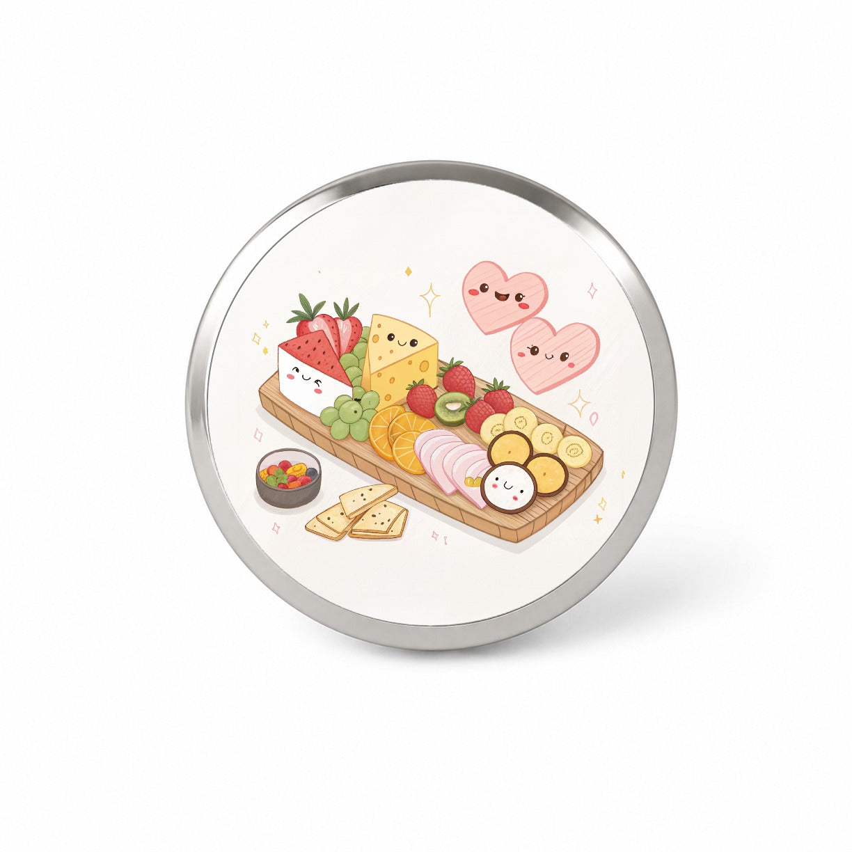 Kawaii Charcuterie Board Novelty Hat Backpack Lapel Pin